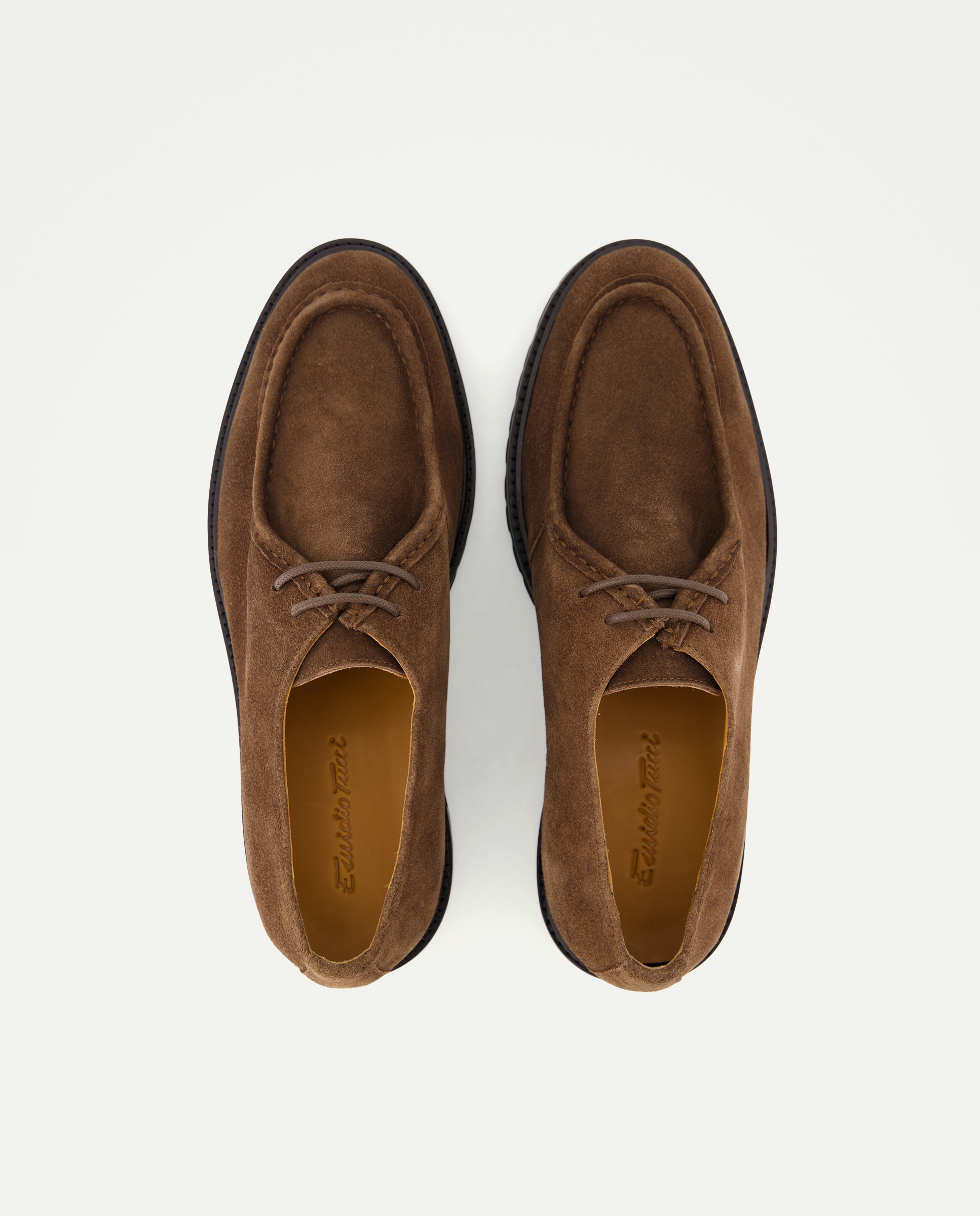 Zapato cordones hombre - Emidio Tucci - Marrón Marrón-4