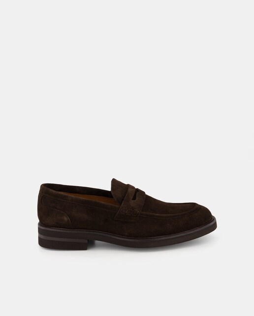 Mocasines de hombre de ante