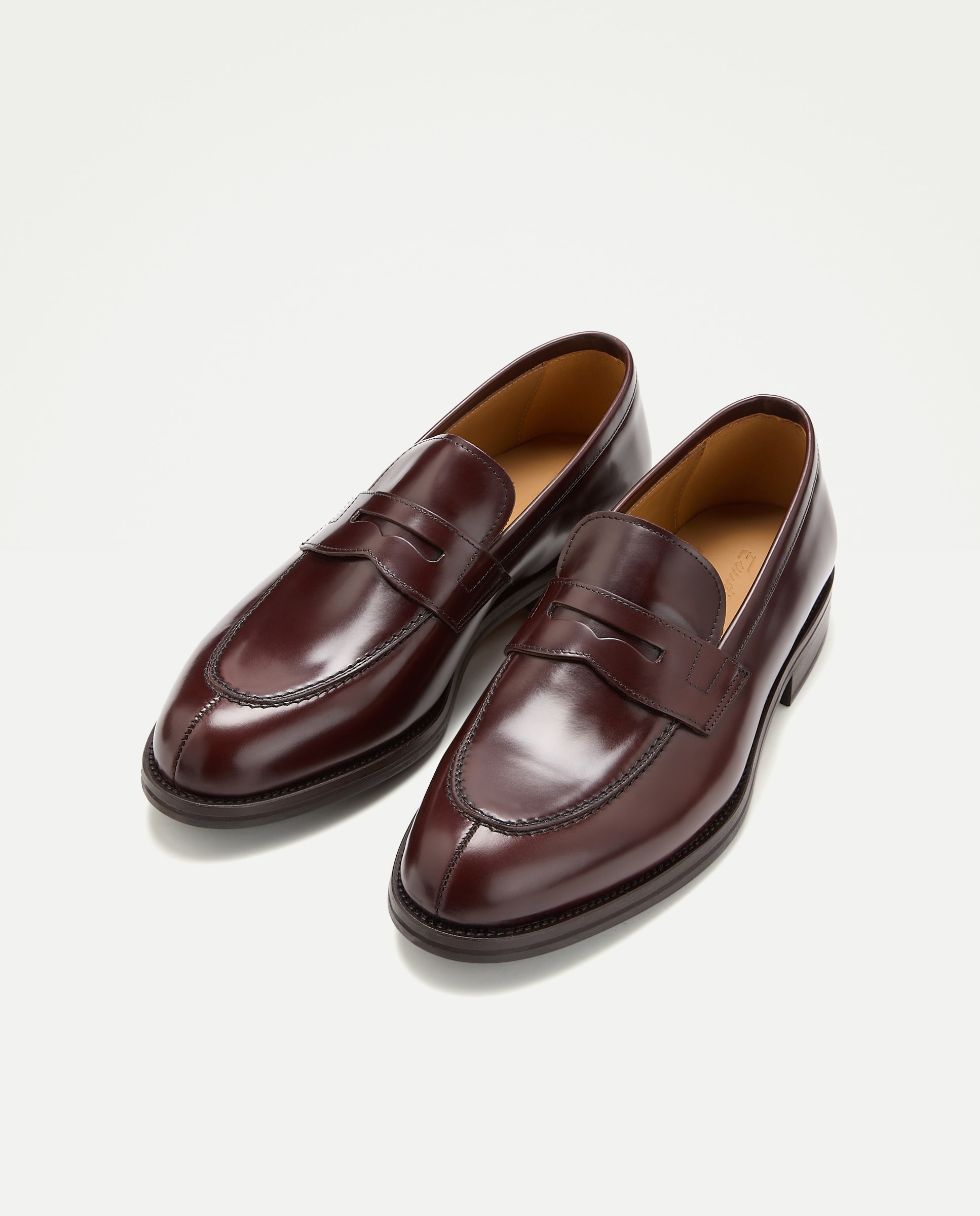 Mocassins com Detalhe de Travessão Castanho-2