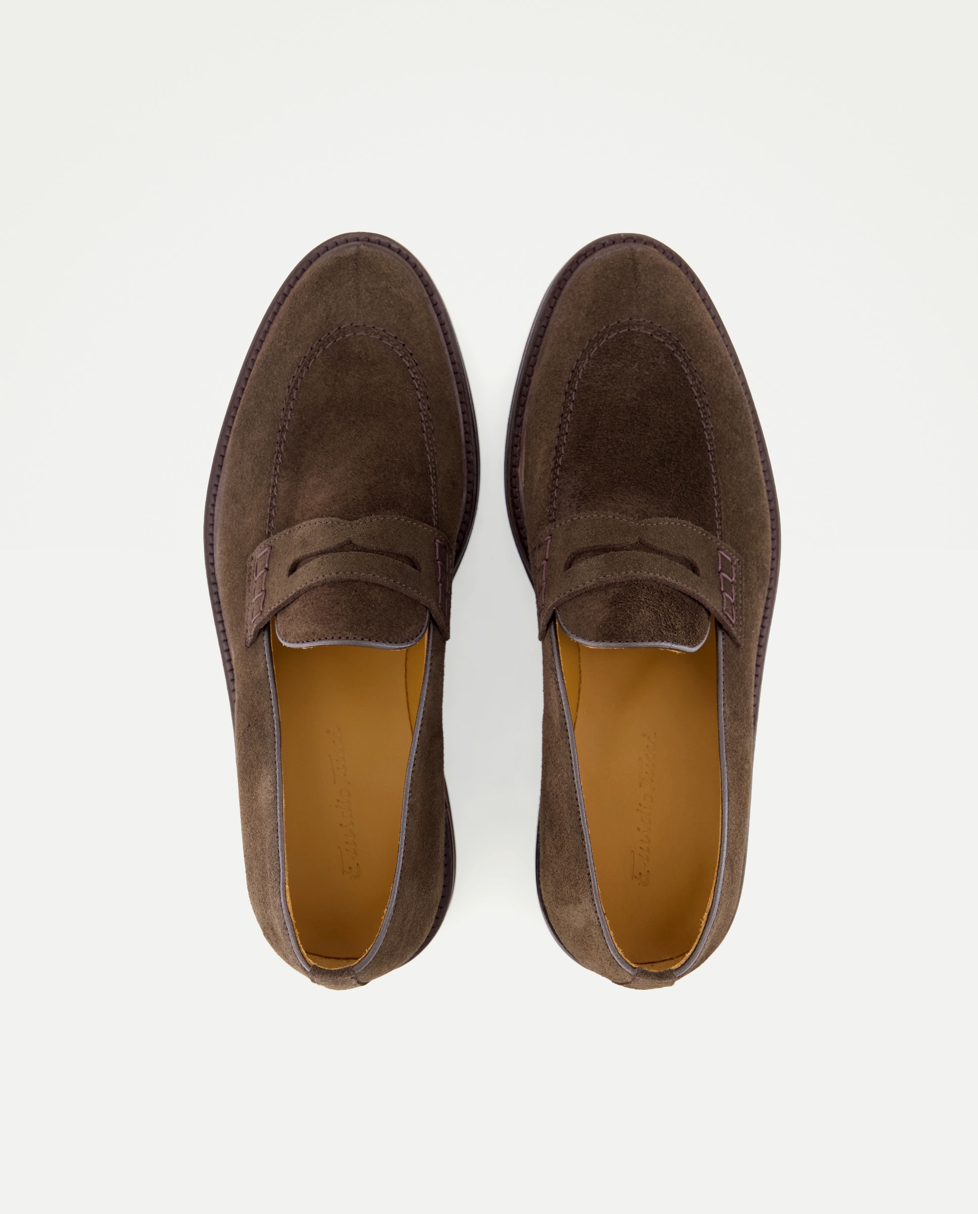 Imagen 4 de Mocasines de hombre de piel con antifaz - Emidio Tucci - Marrón Marrón
