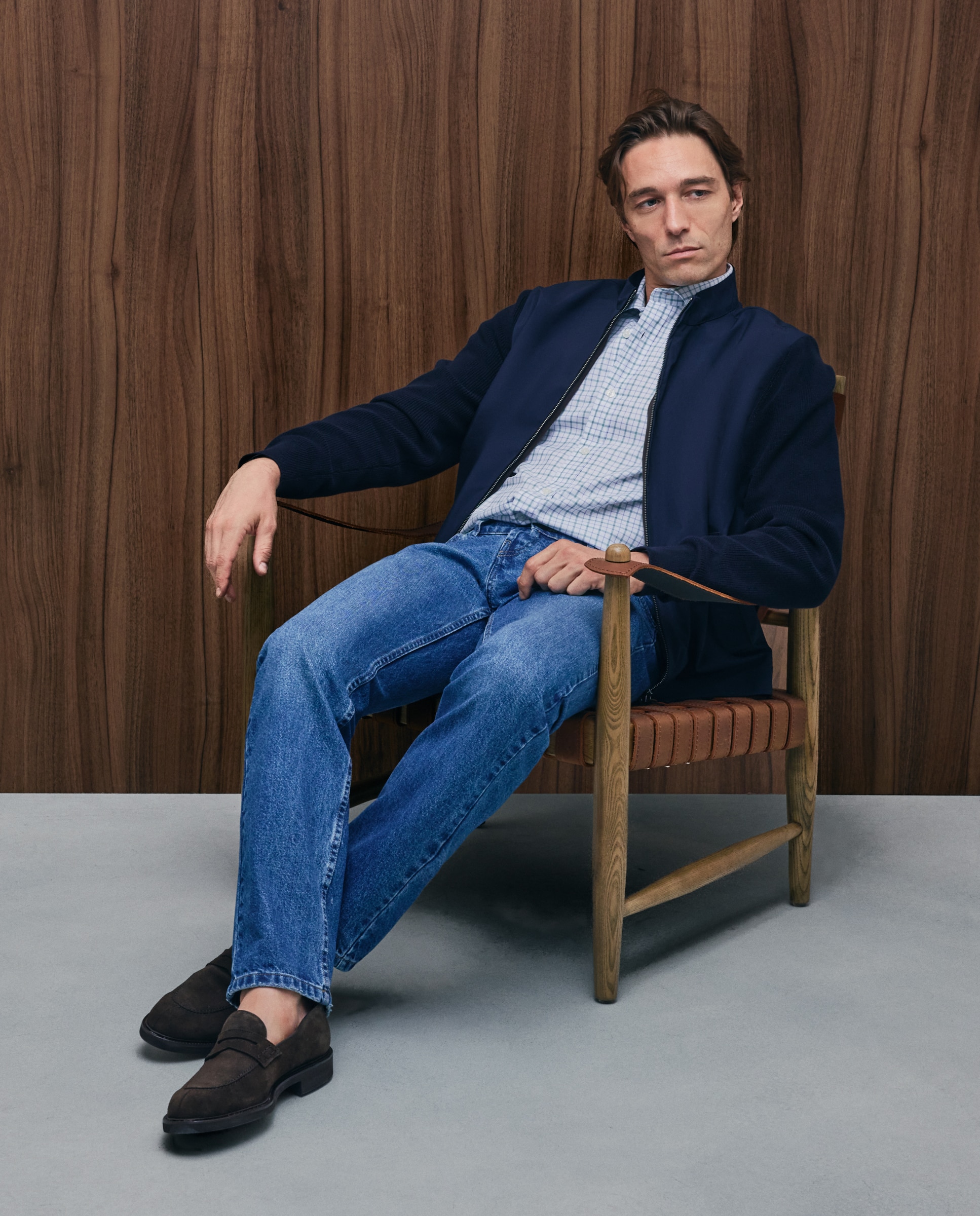 Imagen 7 de Mocasines de hombre de piel con antifaz - Emidio Tucci - Marrón Marrón