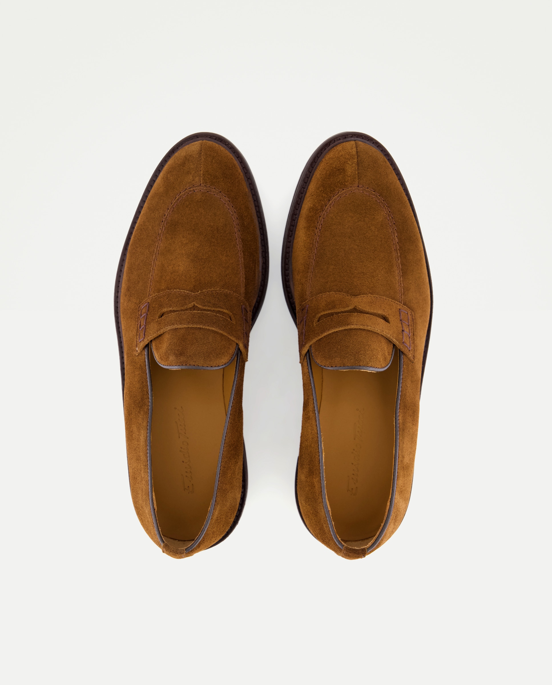 Imagen 4 de Mocasines de hombre de piel con antifaz - Emidio Tucci - Cuero Cuero