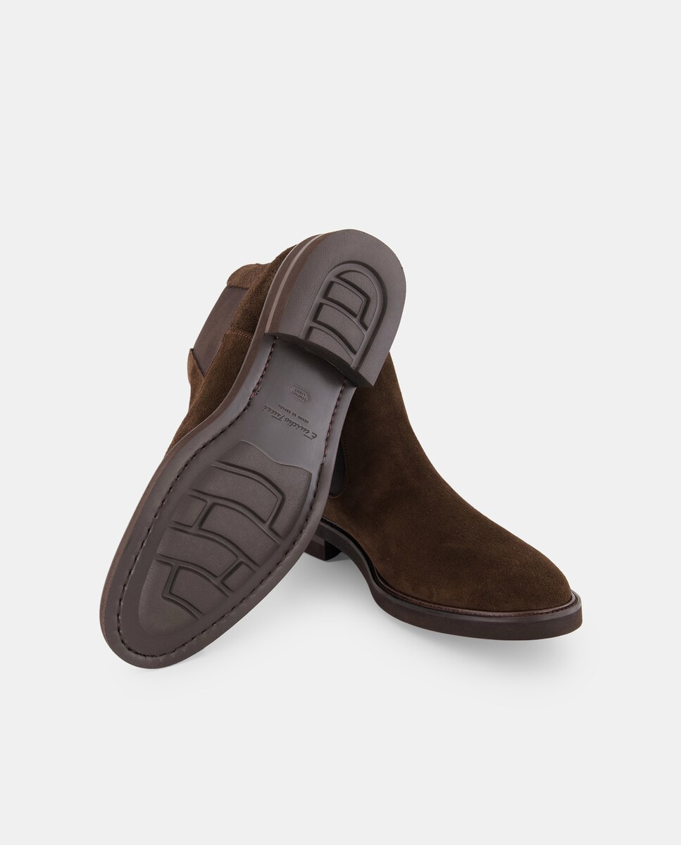 Botas Chelsea de Camurça 700 Castanho-2