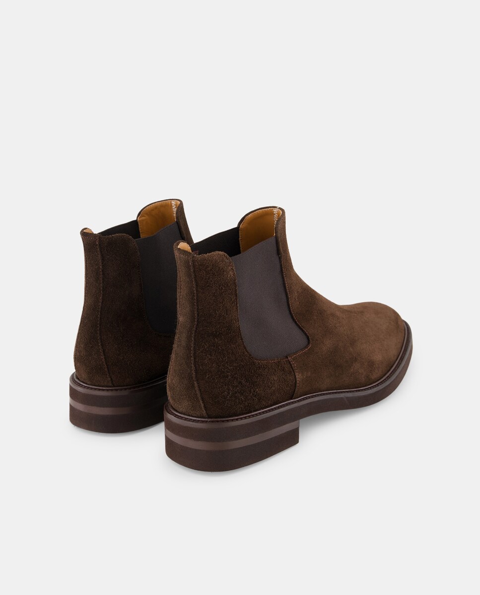 Botas Chelsea de Camurça 700 Castanho-3