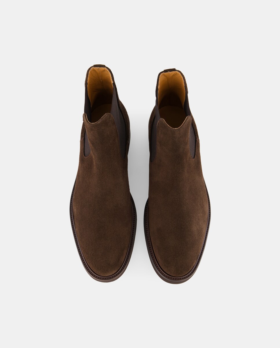 Botas Chelsea de Camurça 700 Castanho-4