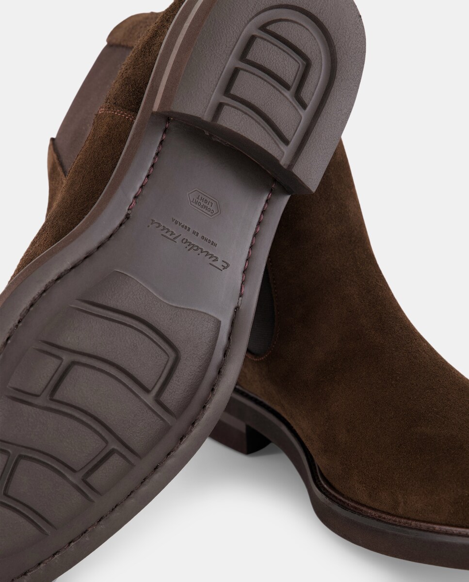 Botas Chelsea de Camurça 700 Castanho-5