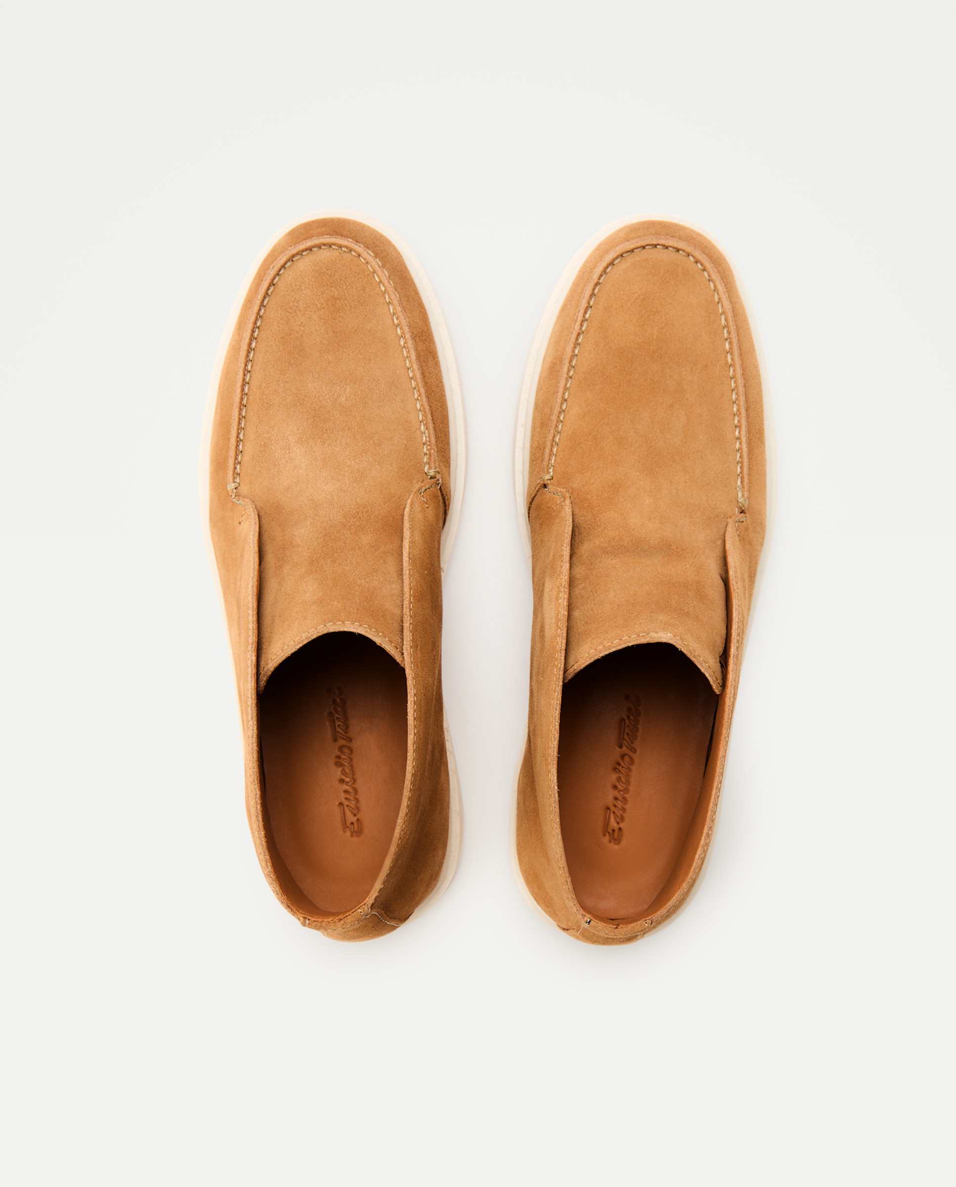 Botas de hombre con cierre de cordones y serraje - Emidio Tucci - Beige Beige-4