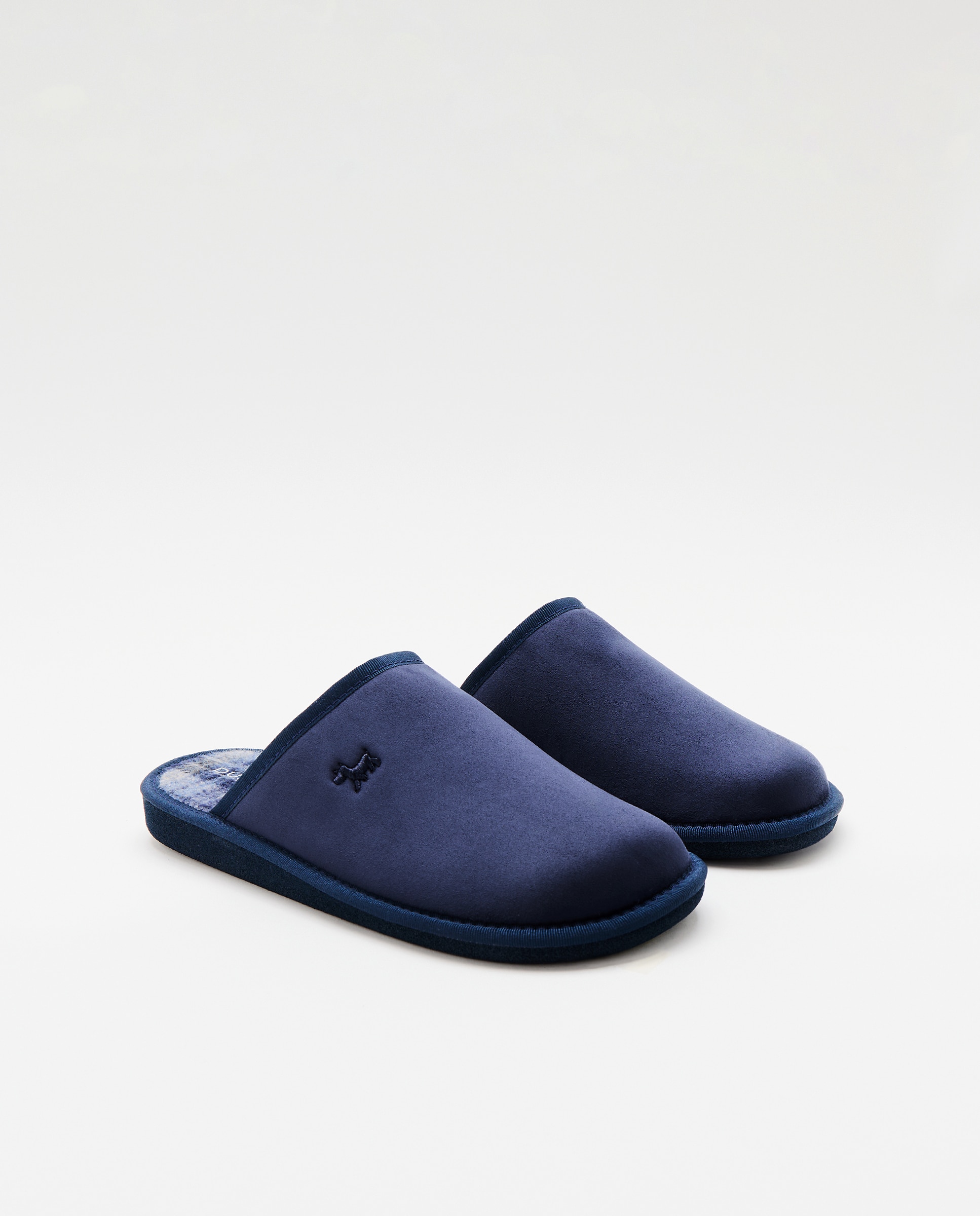 Pantufas em Camurcina Azul-escuro-2