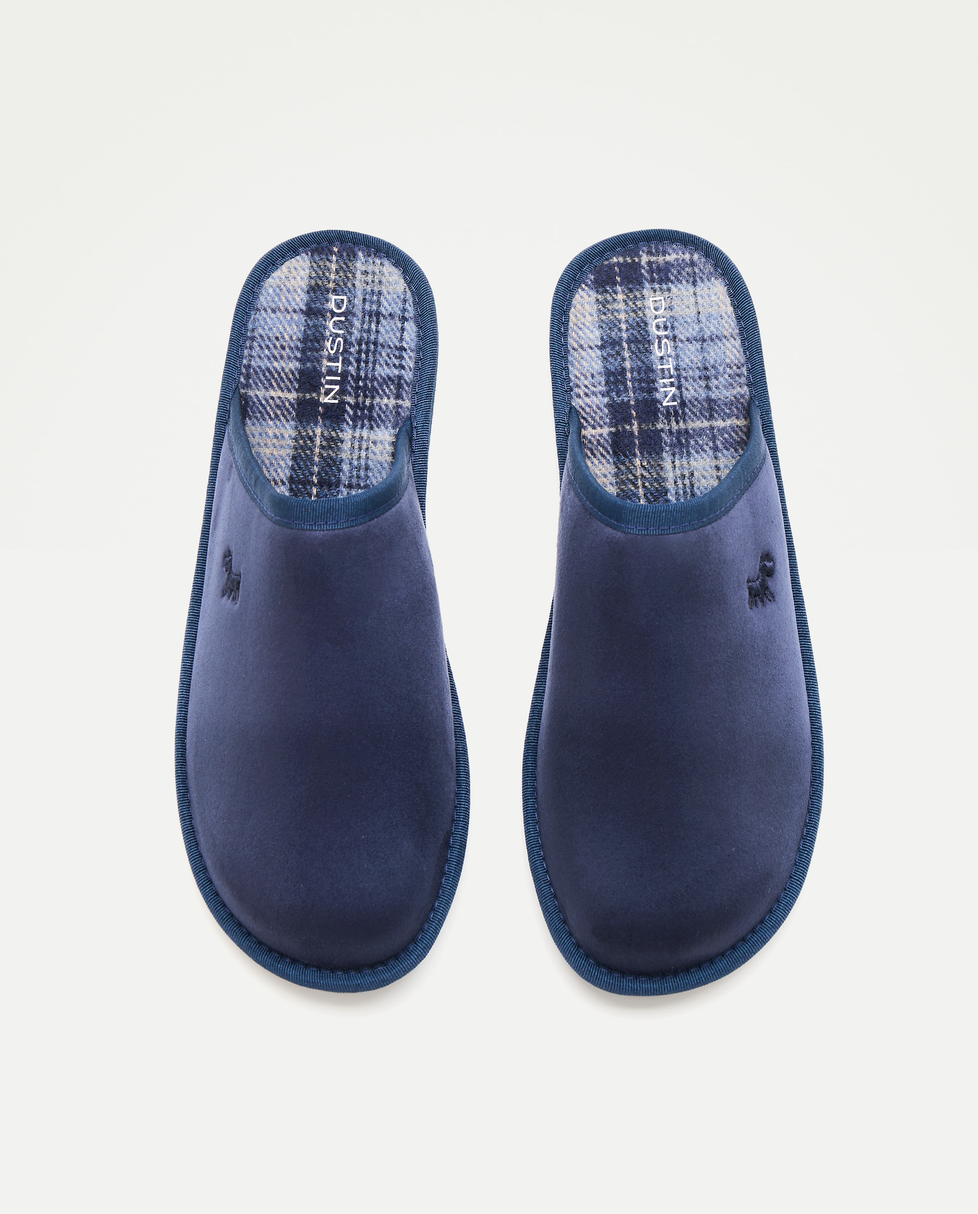 Pantufas em Camurcina Azul-escuro-4