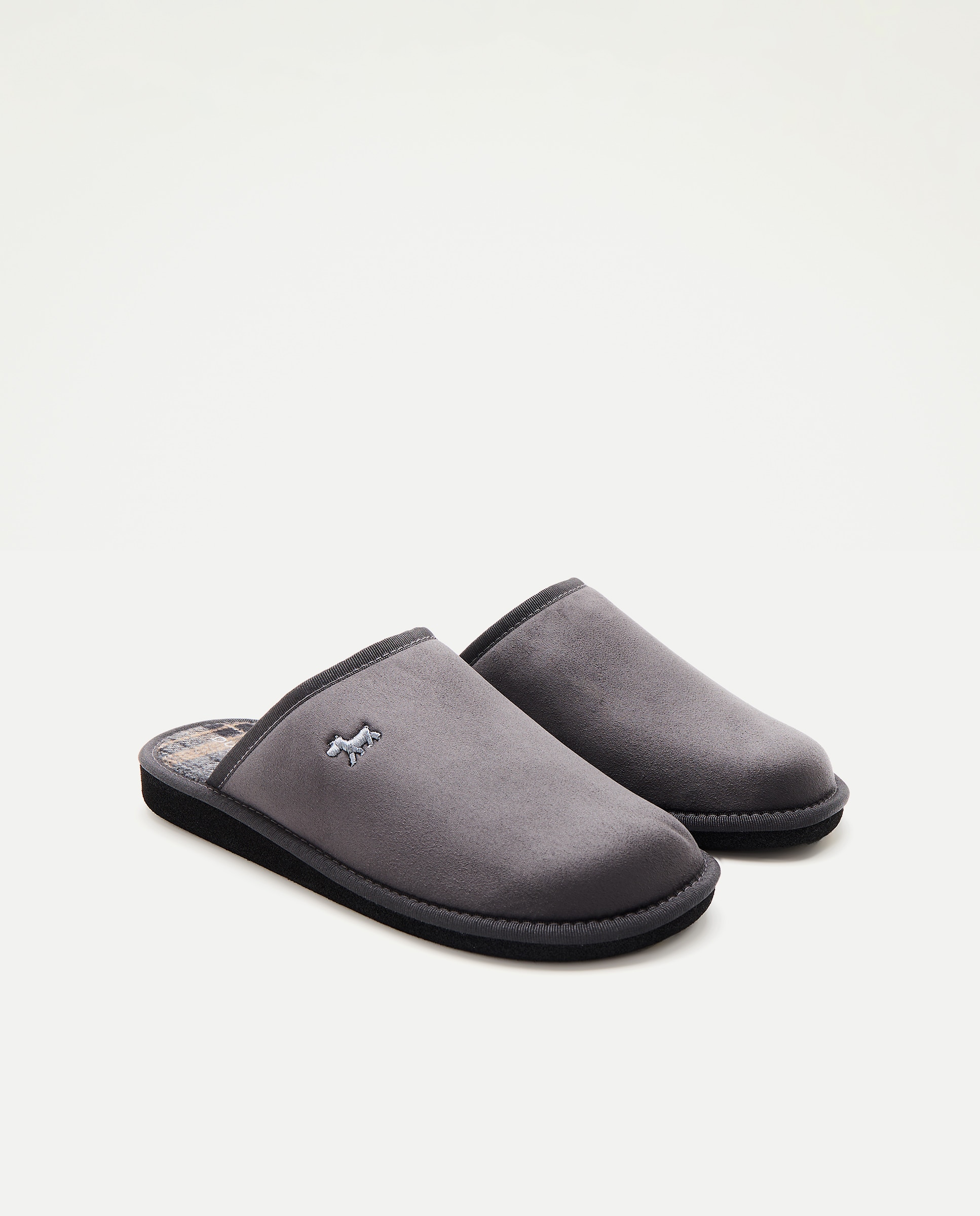 Pantufas em Camurcina Cinzento-2