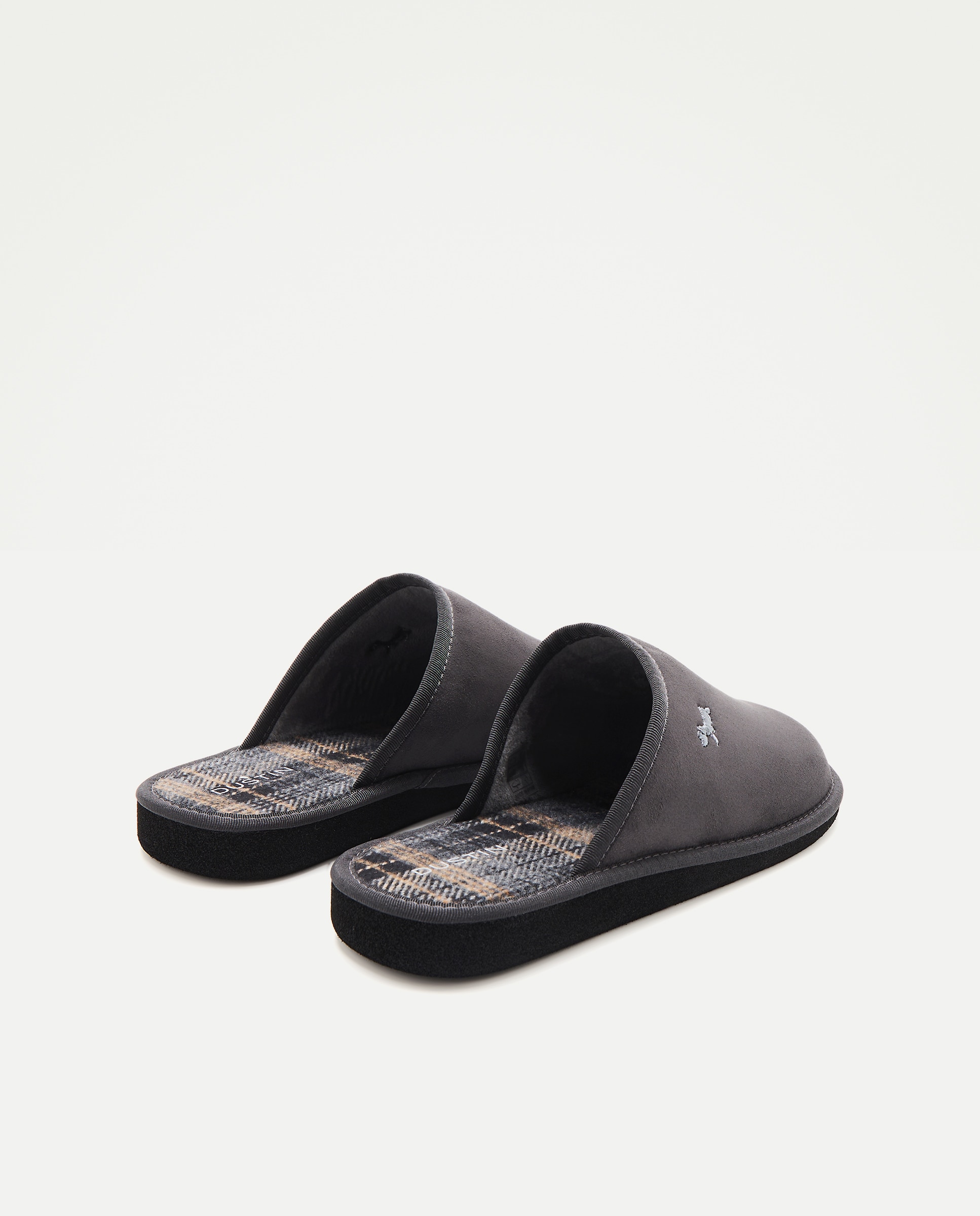 Pantufas em Camurcina Cinzento-3