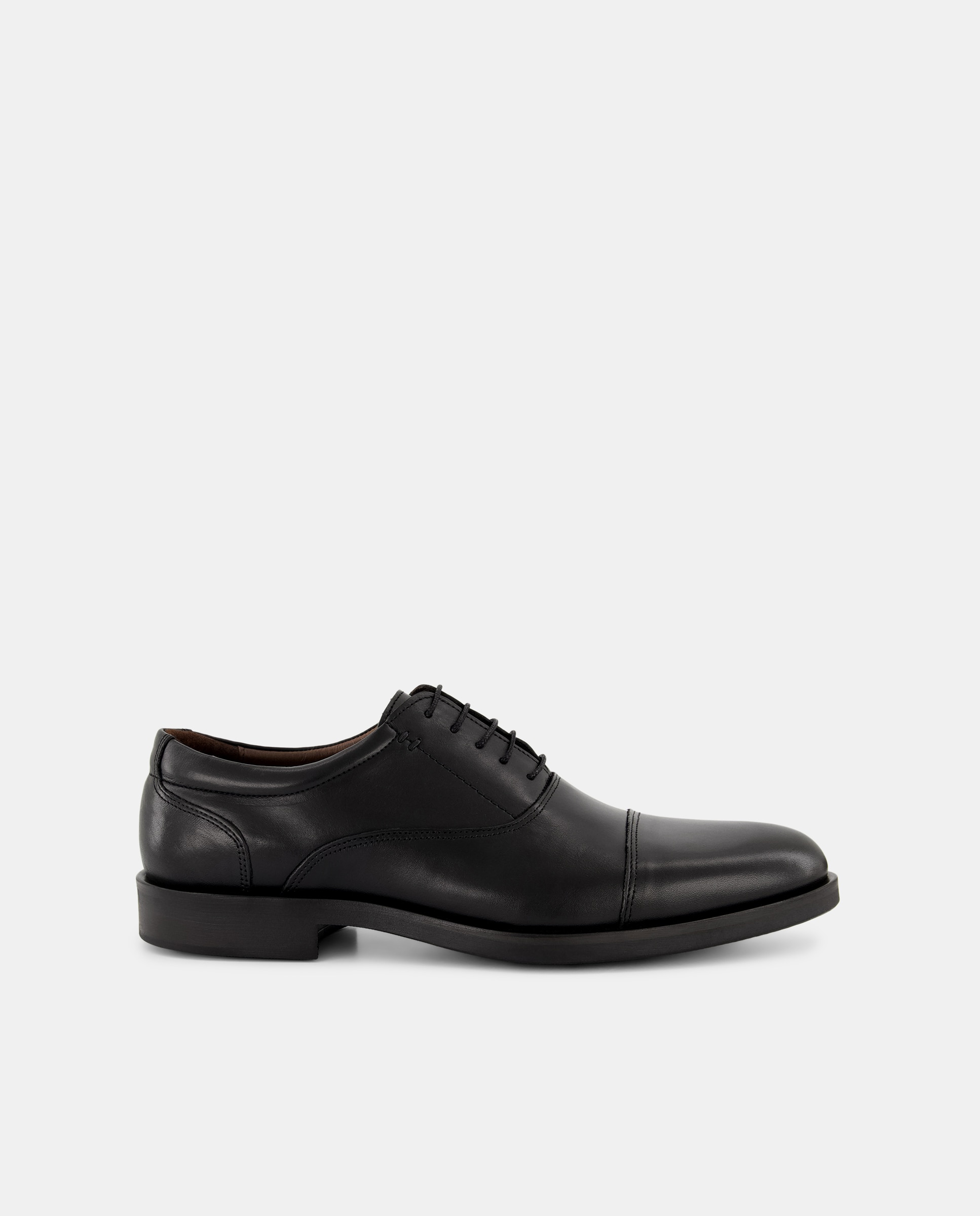 Sapatos com Atacadores Lisos Preto-1