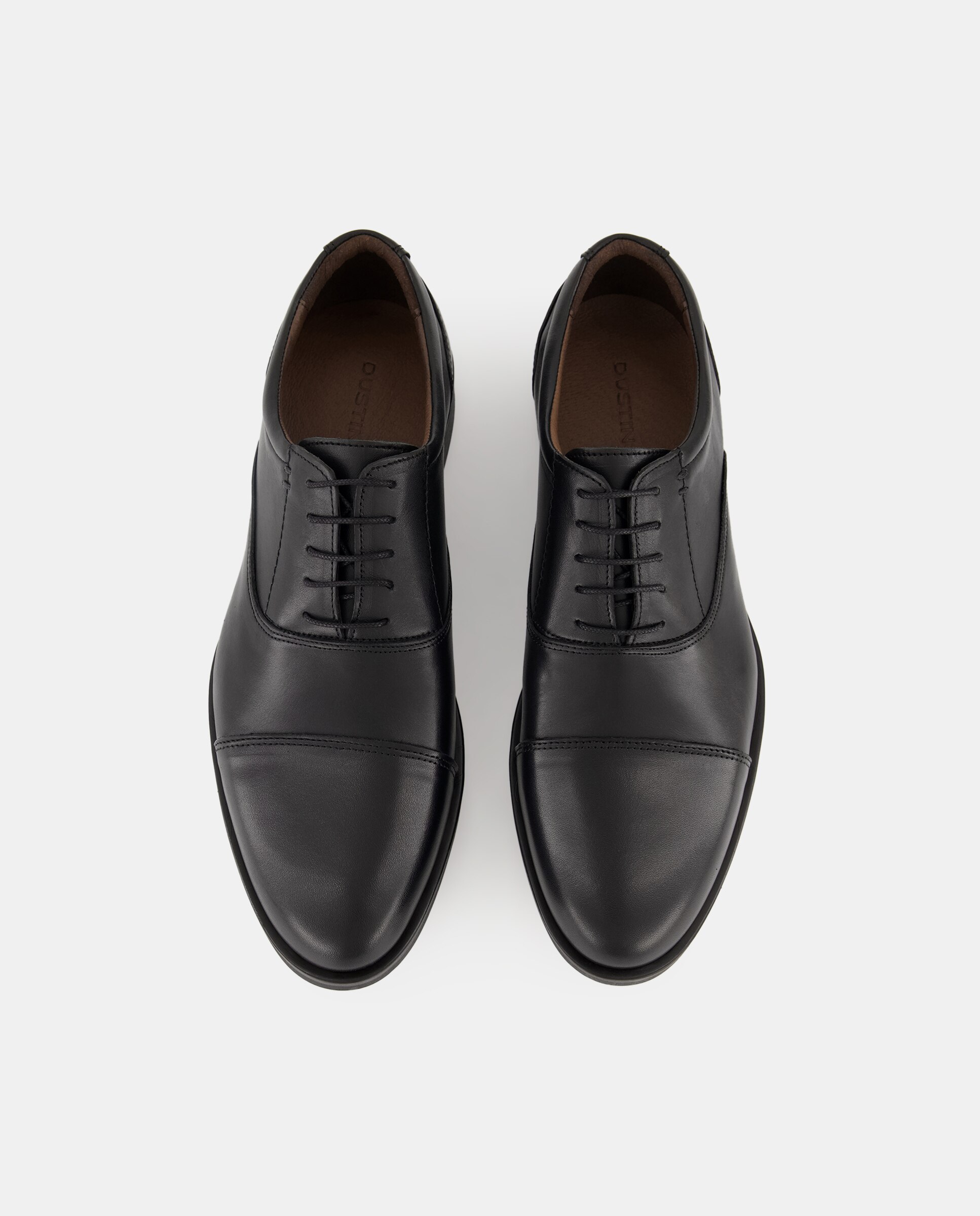 Sapatos com Atacadores Lisos Preto-4