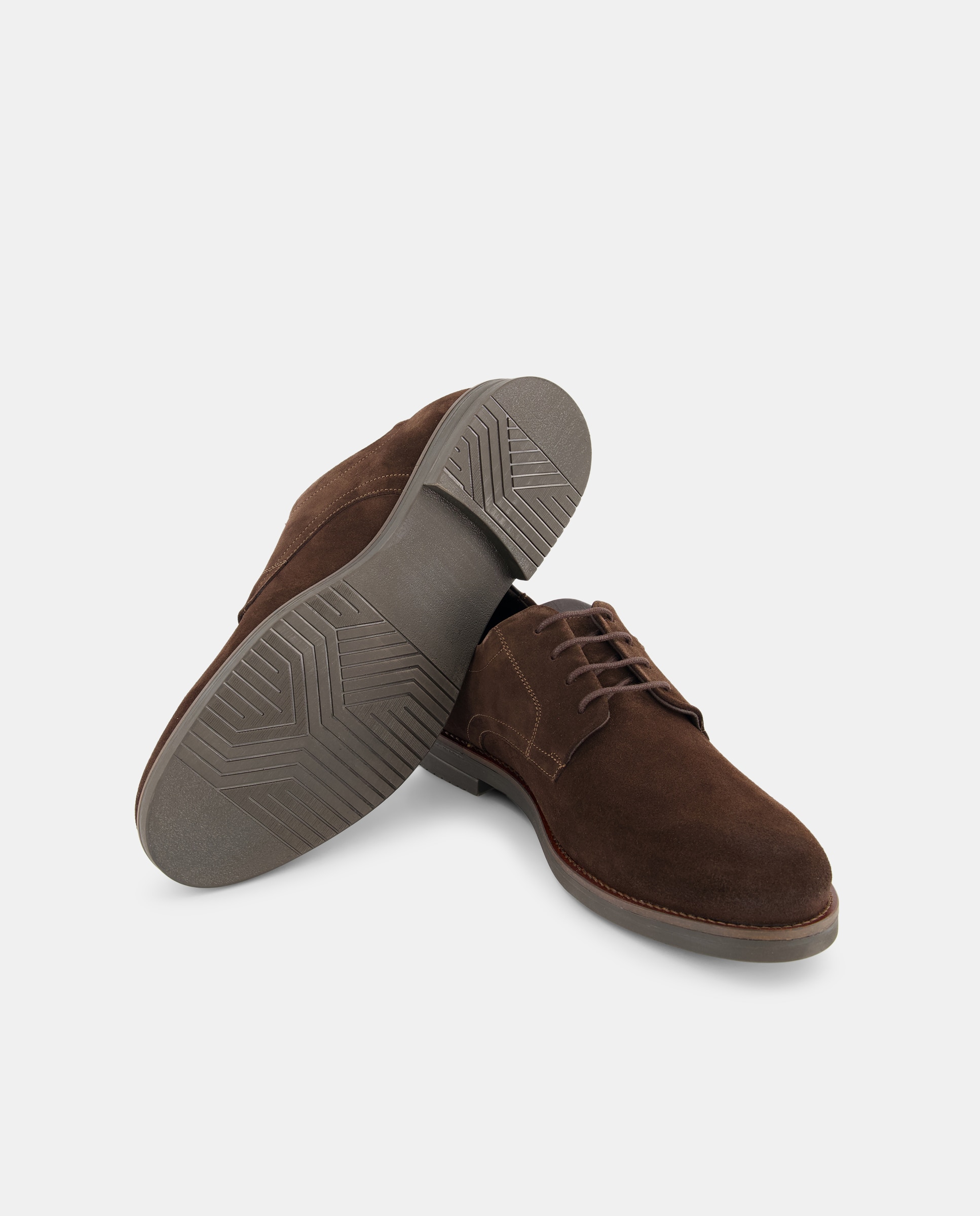 Sapatos de Croute com Fecho de Atacadores Castanho-escuro-2