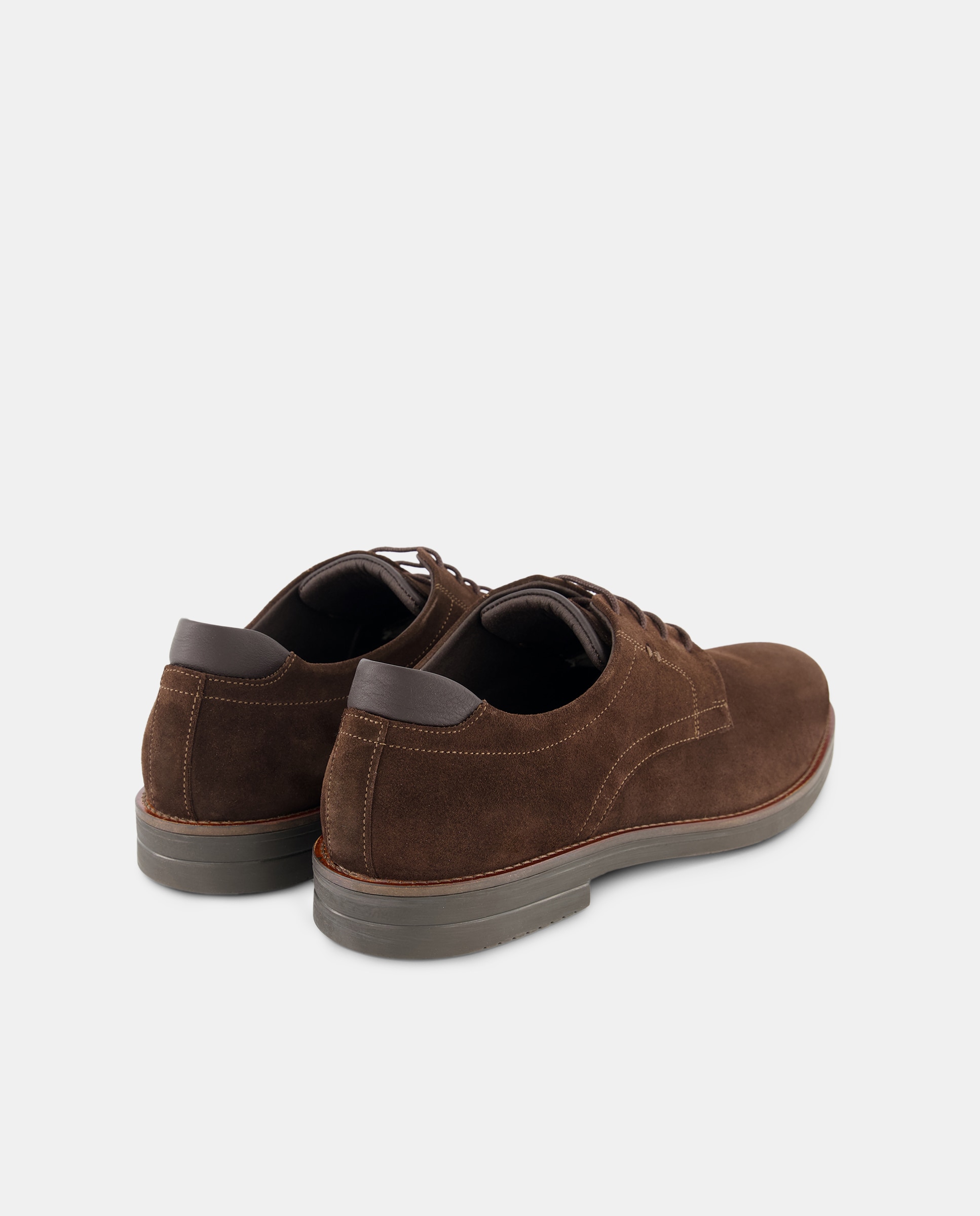 Sapatos de Croute com Fecho de Atacadores Castanho-escuro-3
