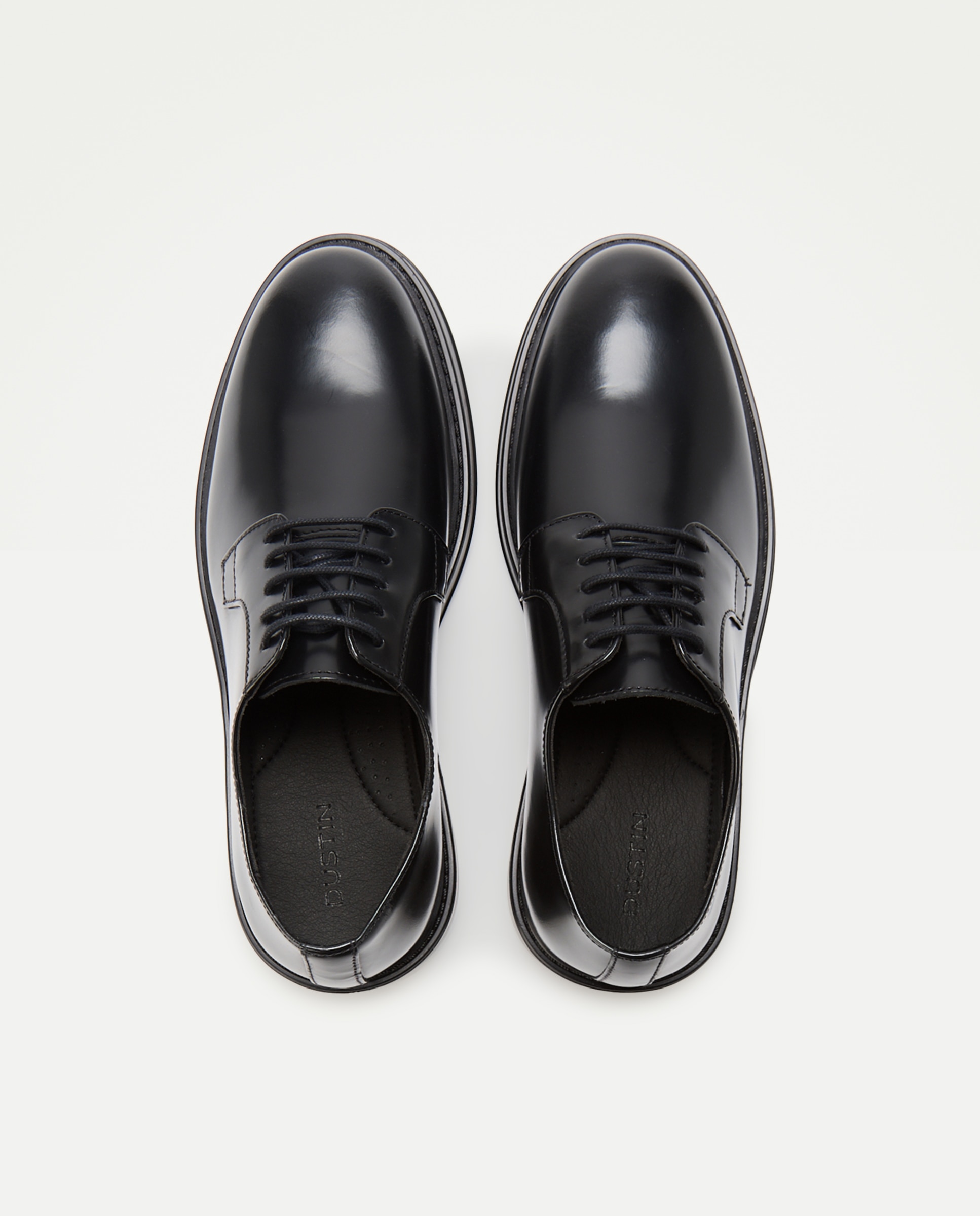 Zapatos de cordones de hombre con piso goma - Dustin - Negro Negro-4