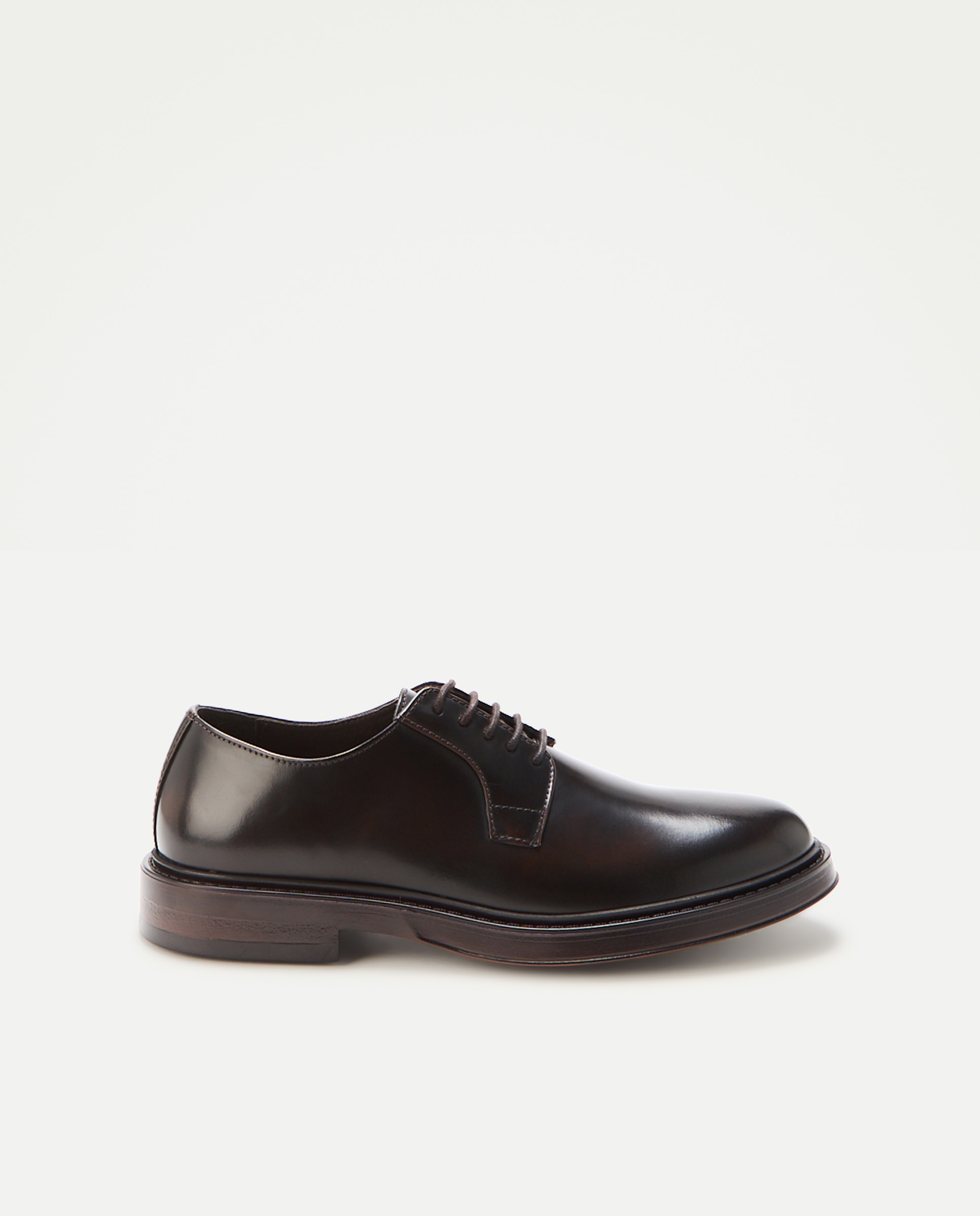 Imagen 1 de Zapatos de cordones de hombre con piso goma Marrón chocolate