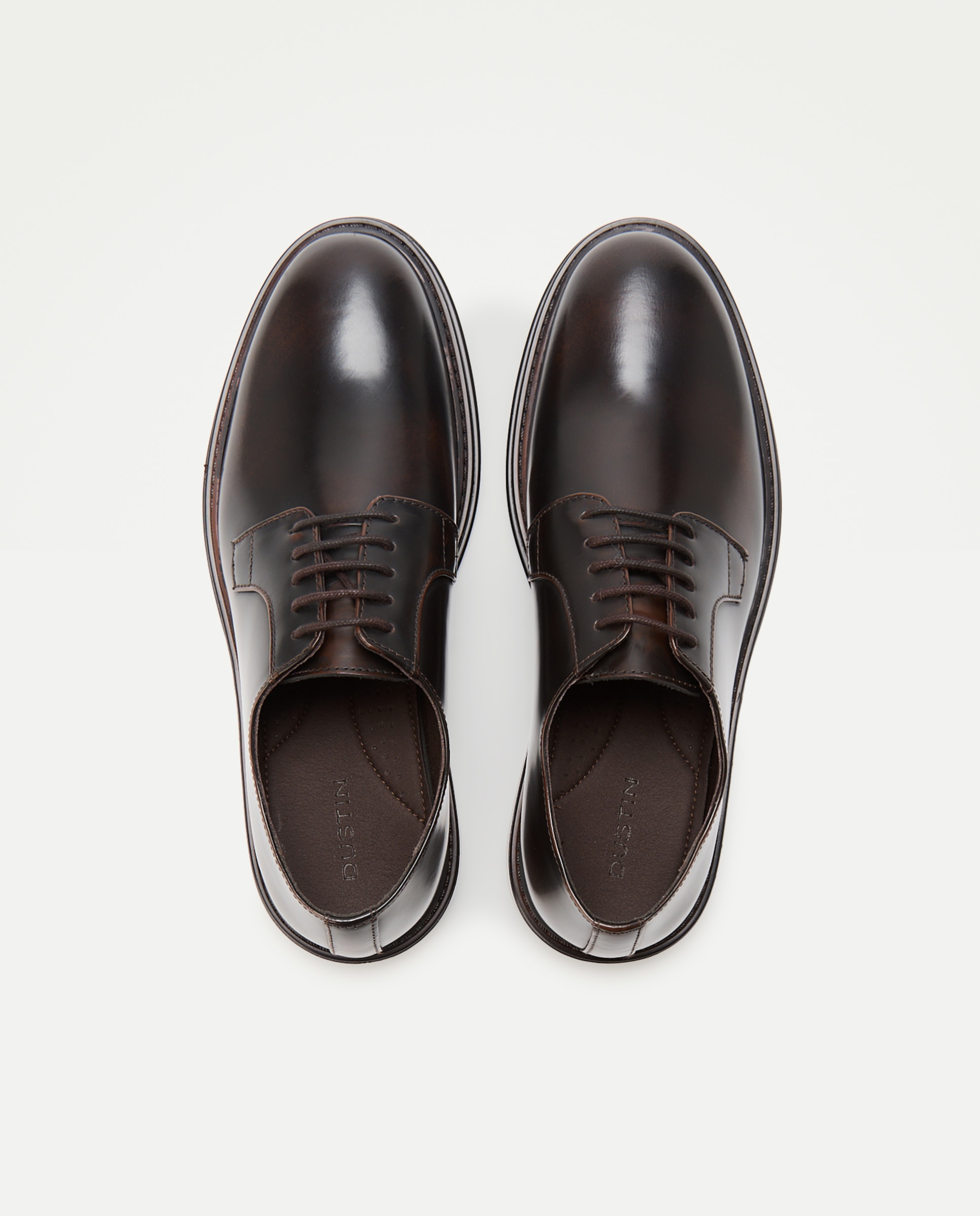 Imagen 4 de Zapatos de cordones de hombre con piso goma - Dustin - Marrón chocolate Marrón chocolate