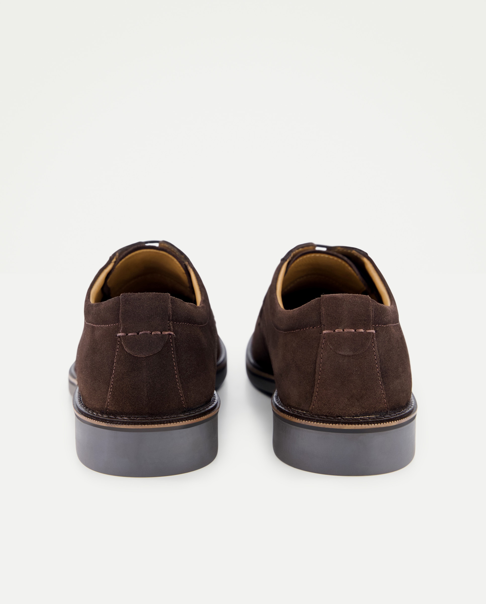Zapato de cordones de hombre en serraje - Dustin - Marrón Marrón-3