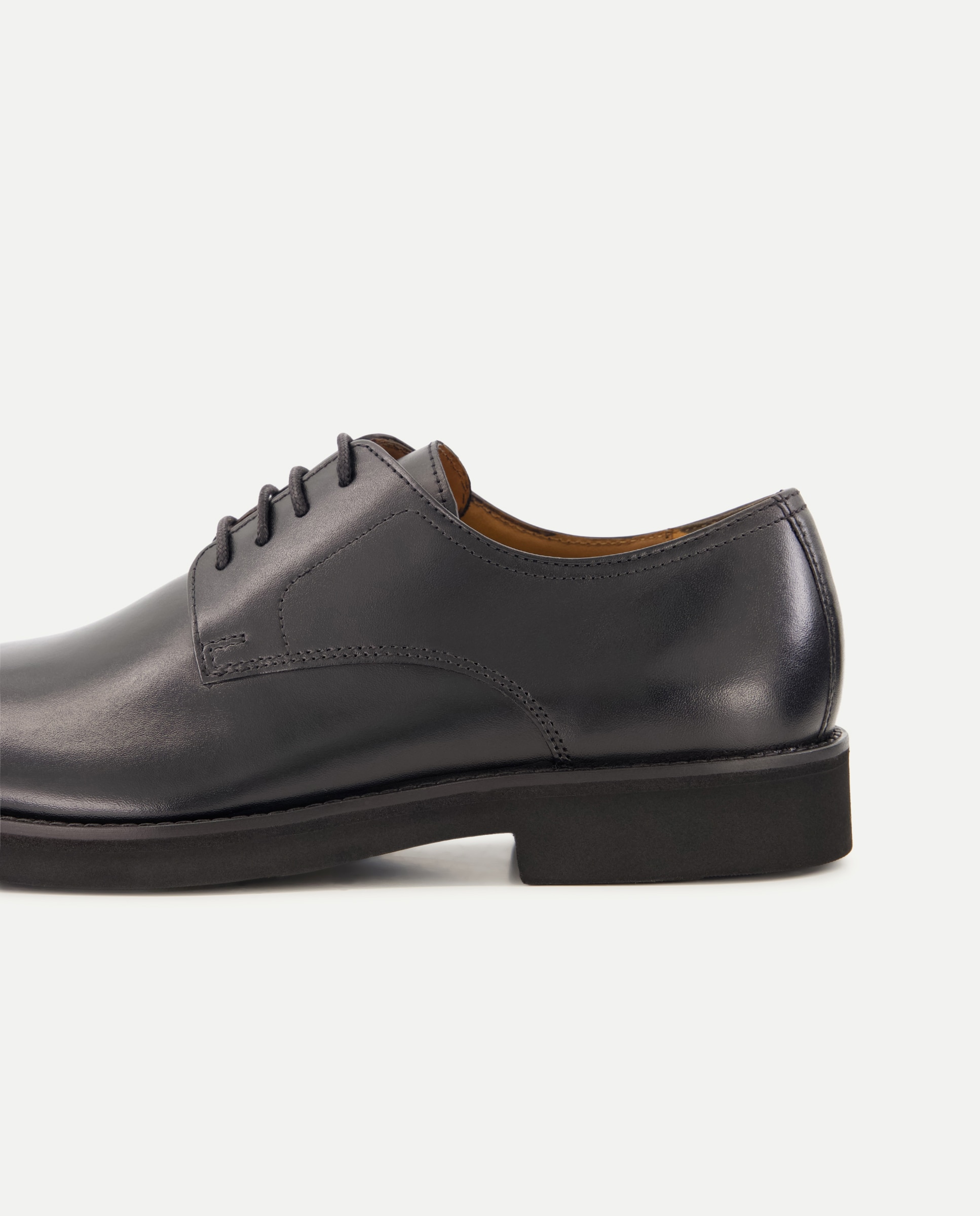 Zapatos de cordones de hombre en piel lisa - Dustin - Negro Negro-5