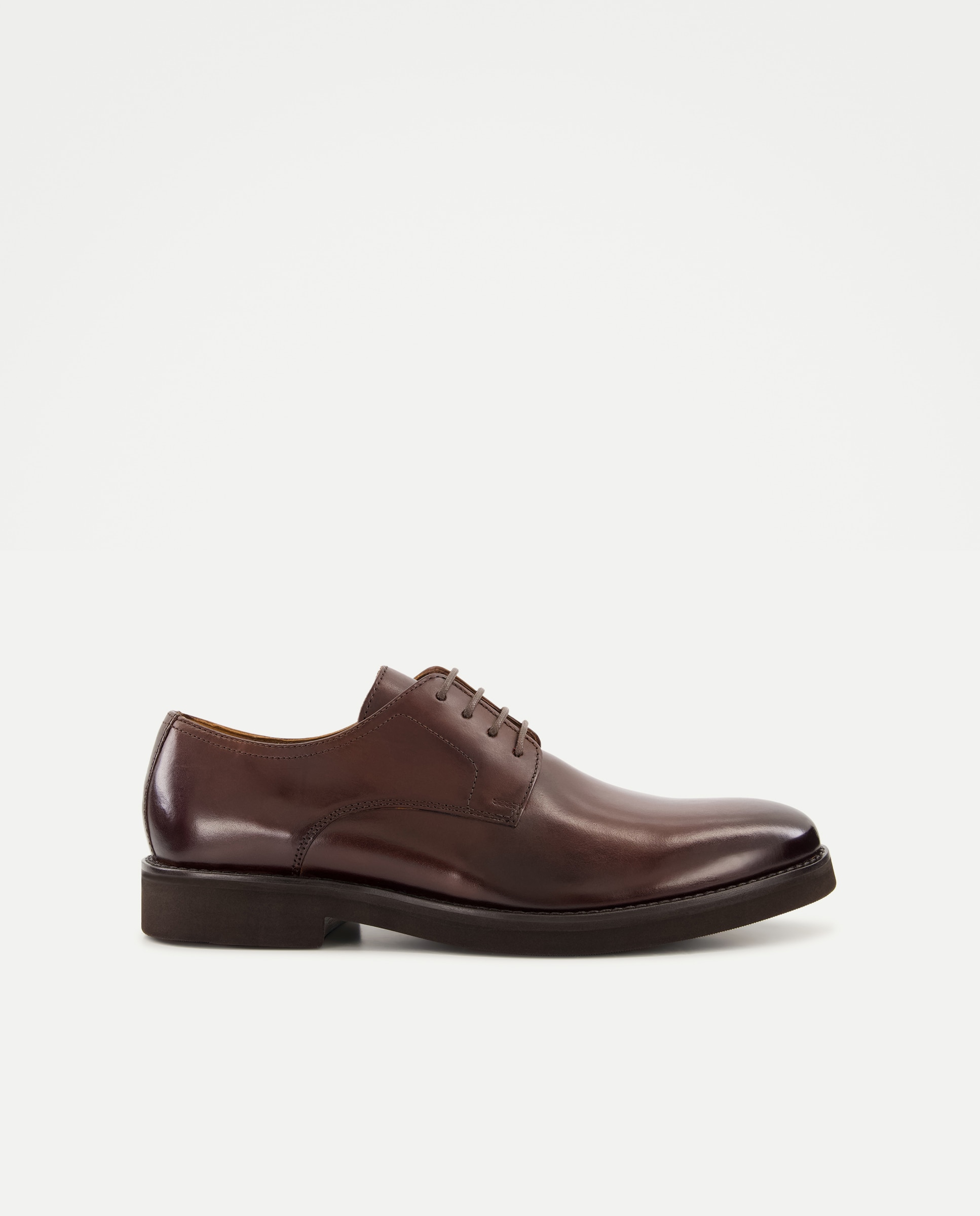 Zapatos de cordones de hombre en piel lisa - Dustin - Tostado Tostado-1