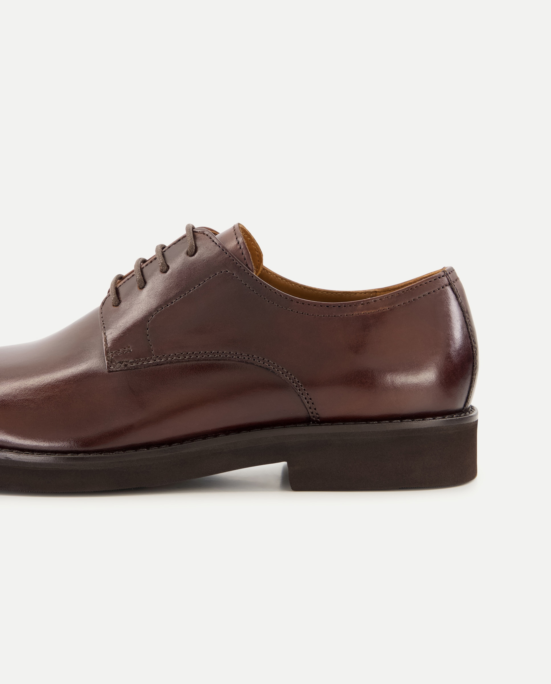 Zapatos de cordones de hombre en piel lisa - Dustin - Tostado Tostado-5