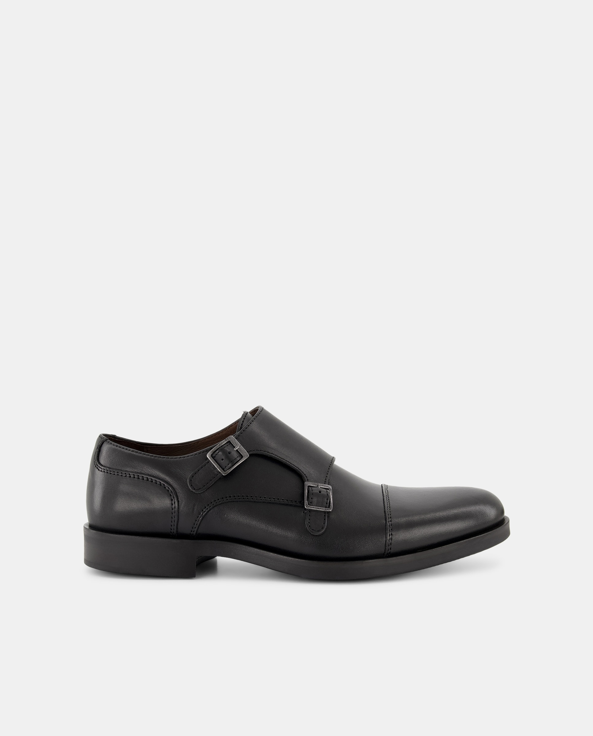 Sapatos com Duas Fivelas Preto-1