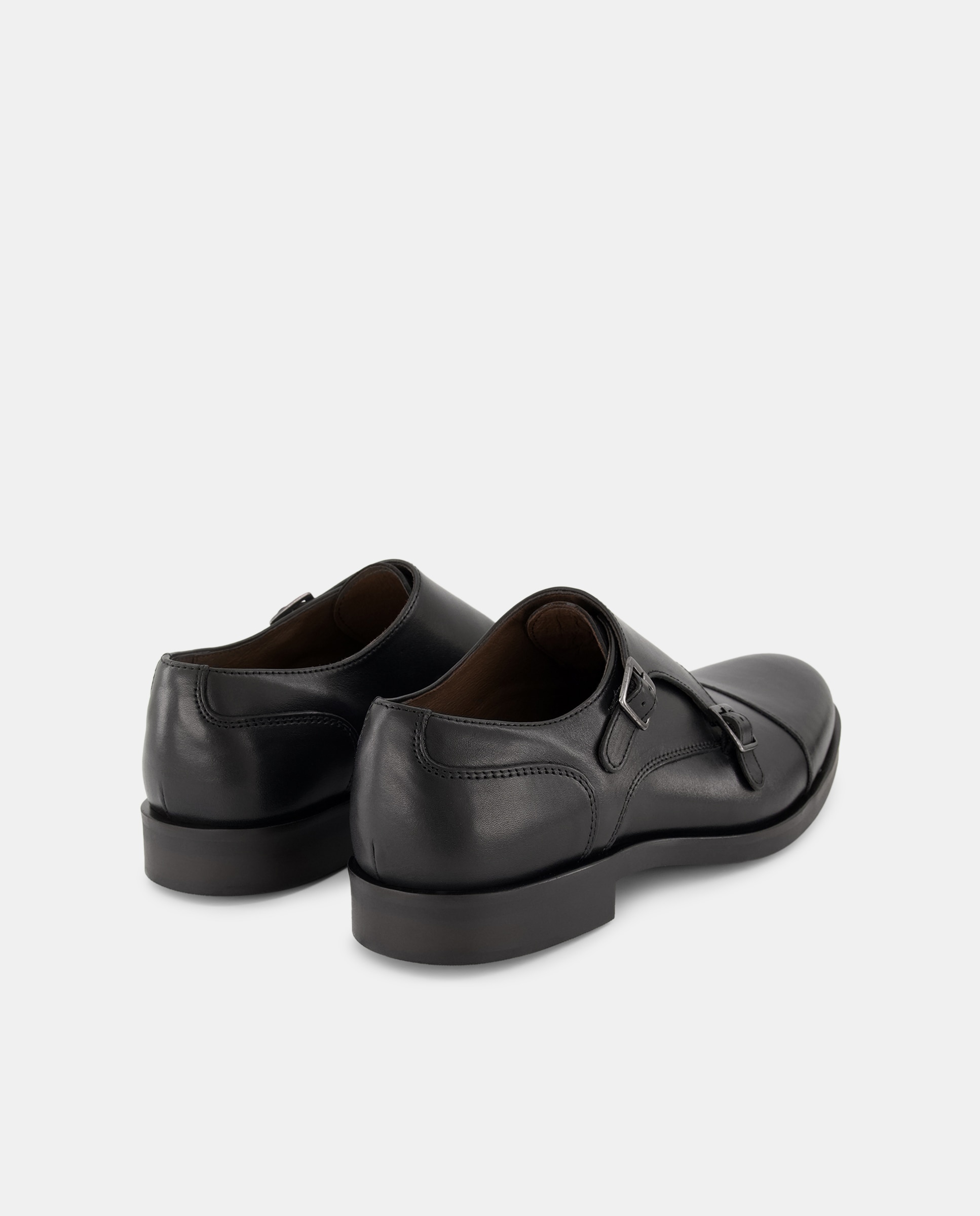 Sapatos com Duas Fivelas Preto-3