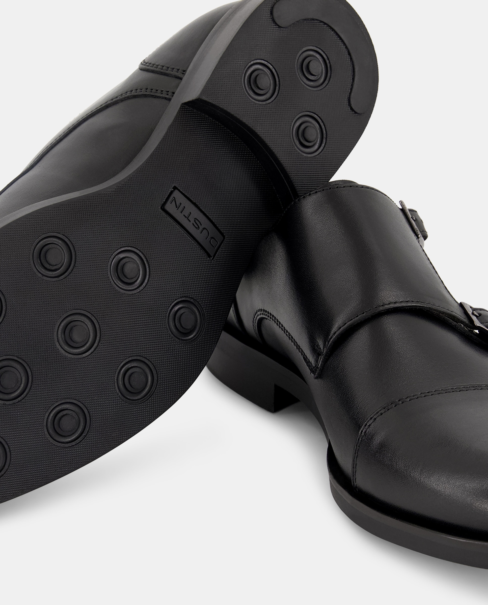 Sapatos com Duas Fivelas Preto-5