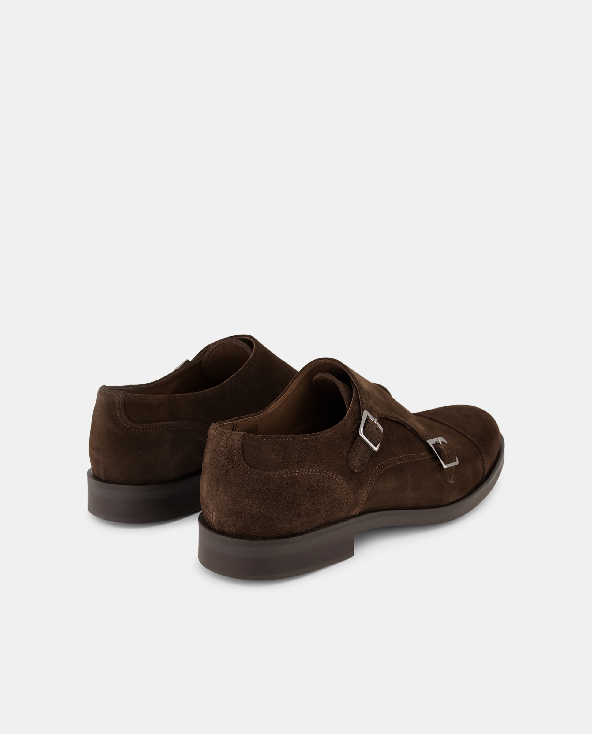 Sapatos com Duas Fivelas Castanho-3