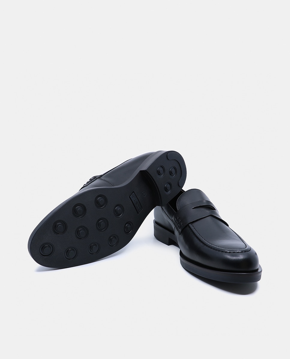 Mocasín de hombre con antifaz de piel - Dustin - Negro Negro-7