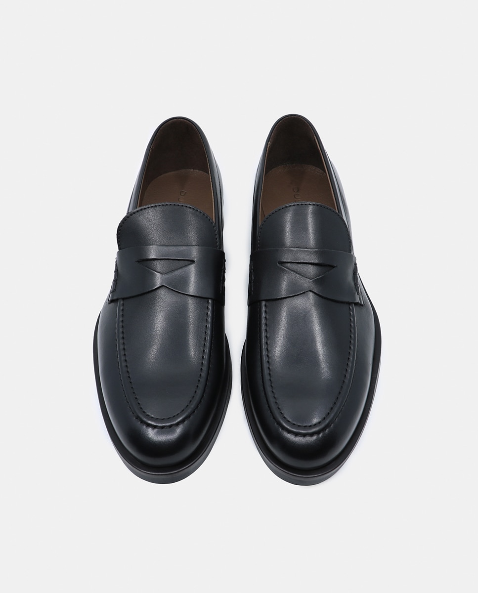 Mocasín de hombre con antifaz de piel - Dustin - Negro Negro-9