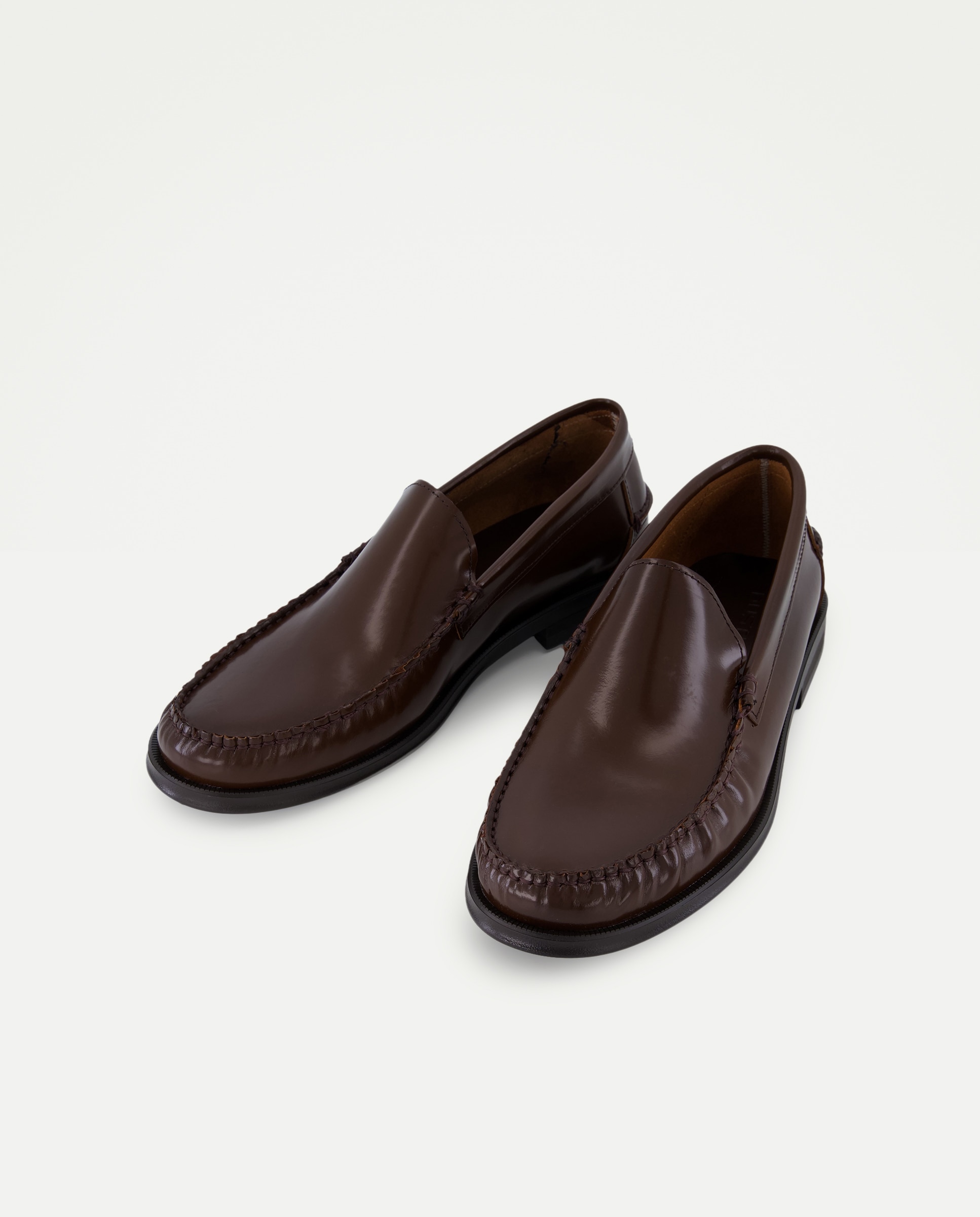 Mocassins com Sola de Borracha Couro-2