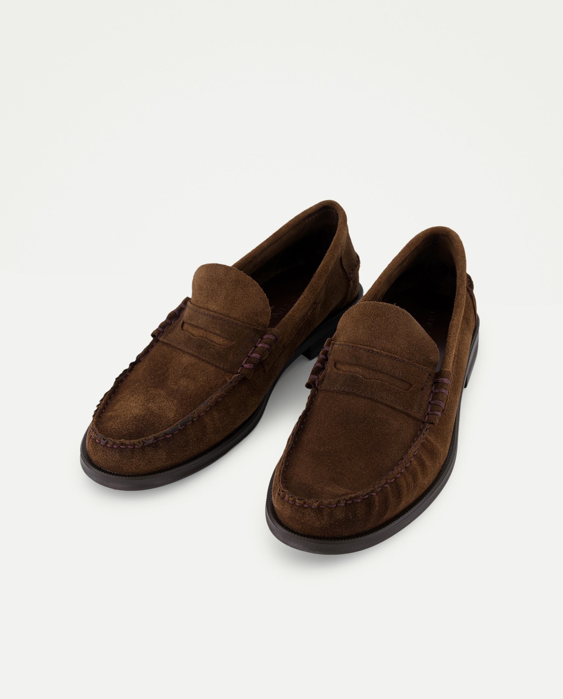 Mocassins com Sola de Borracha Castanho-chocolate-2