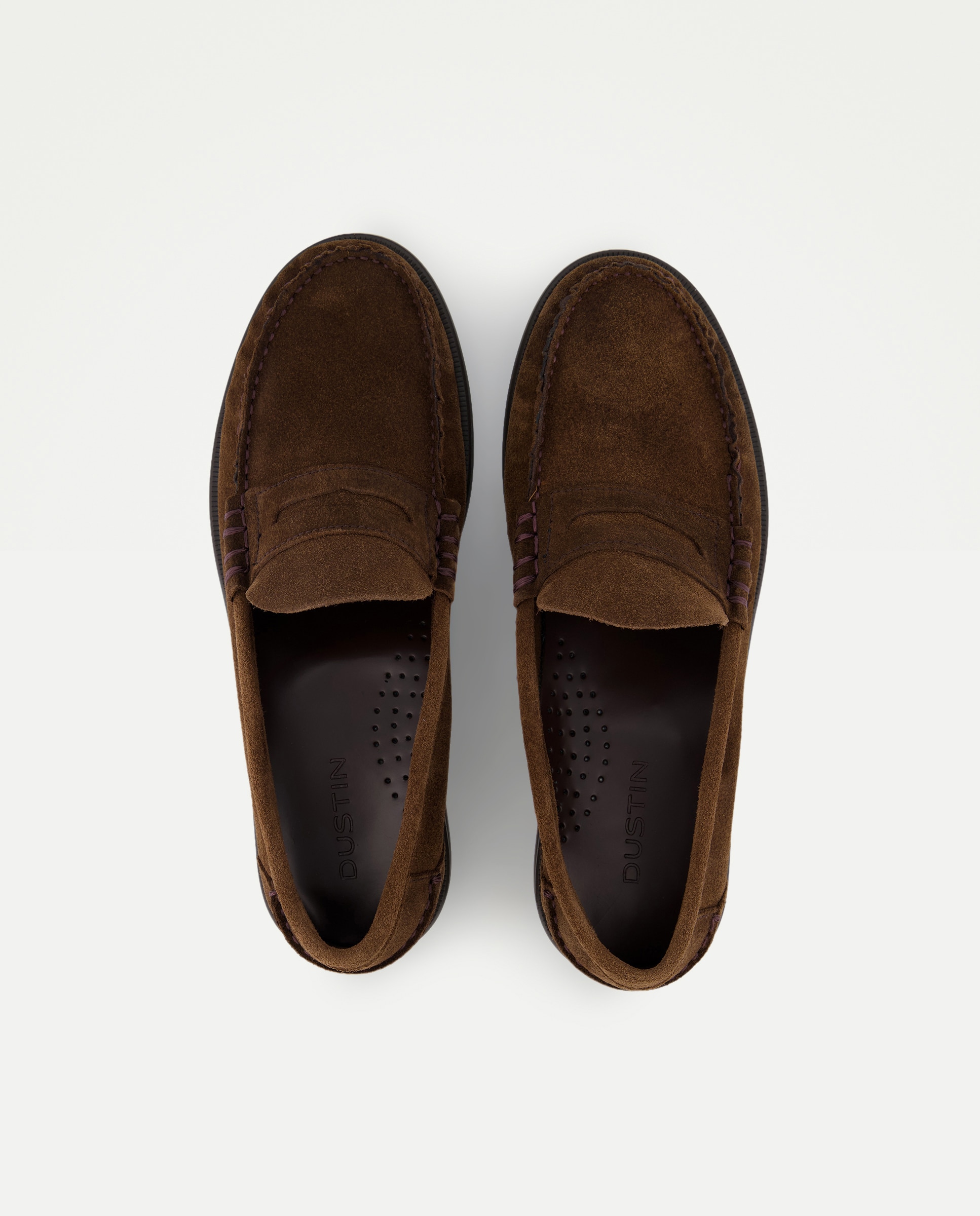 Mocassins com Sola de Borracha Castanho-chocolate-4