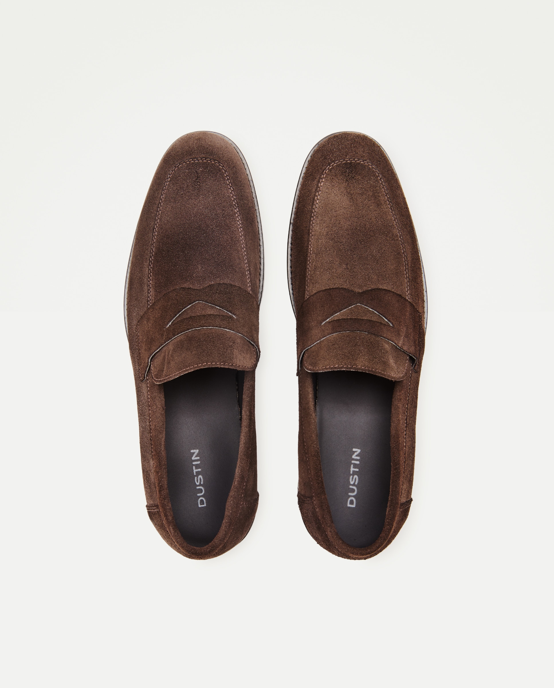 Mocasines de hombre con piso goma - Dustin - Topo Topo-4