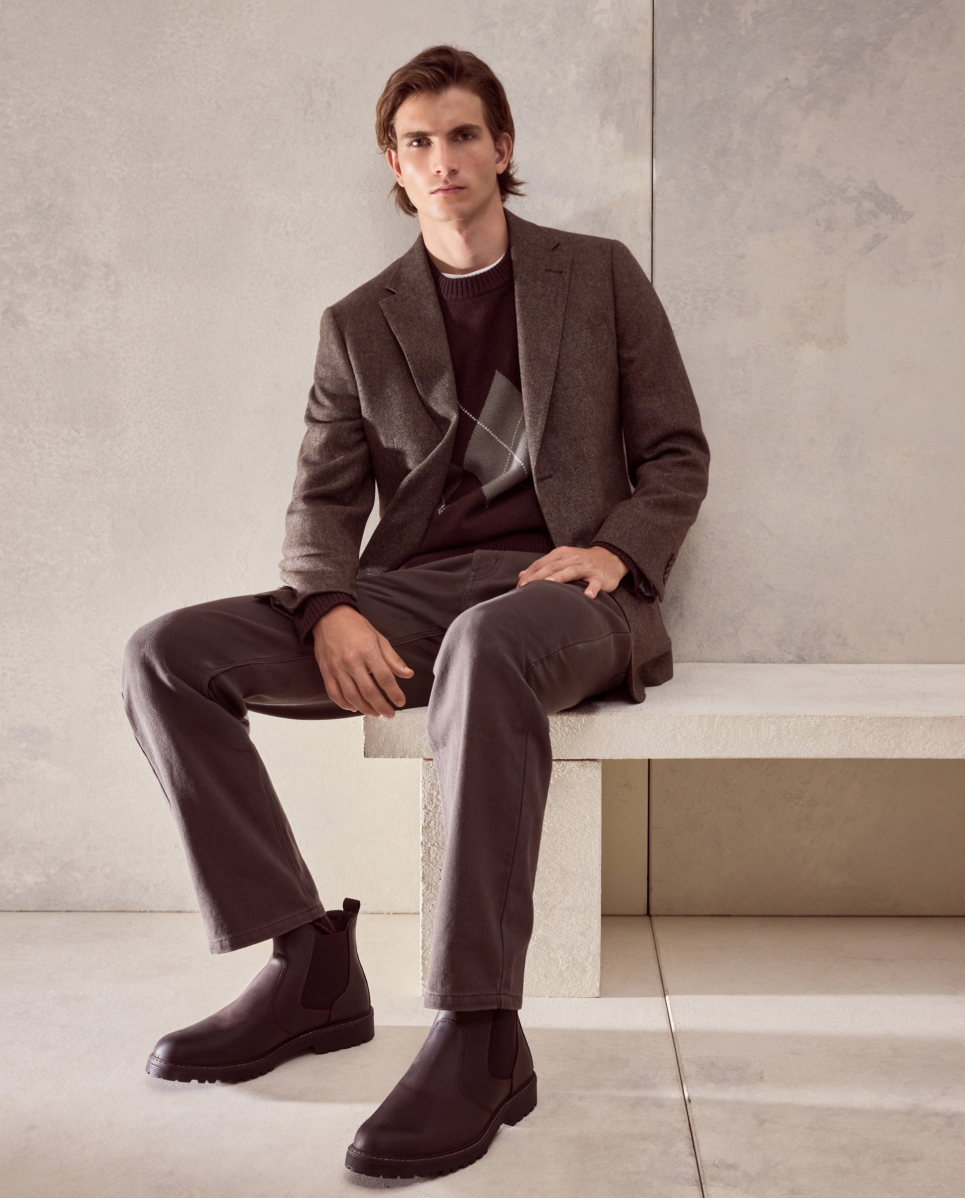 Bota chelsea hombre - Dustin - Marrón Marrón-6