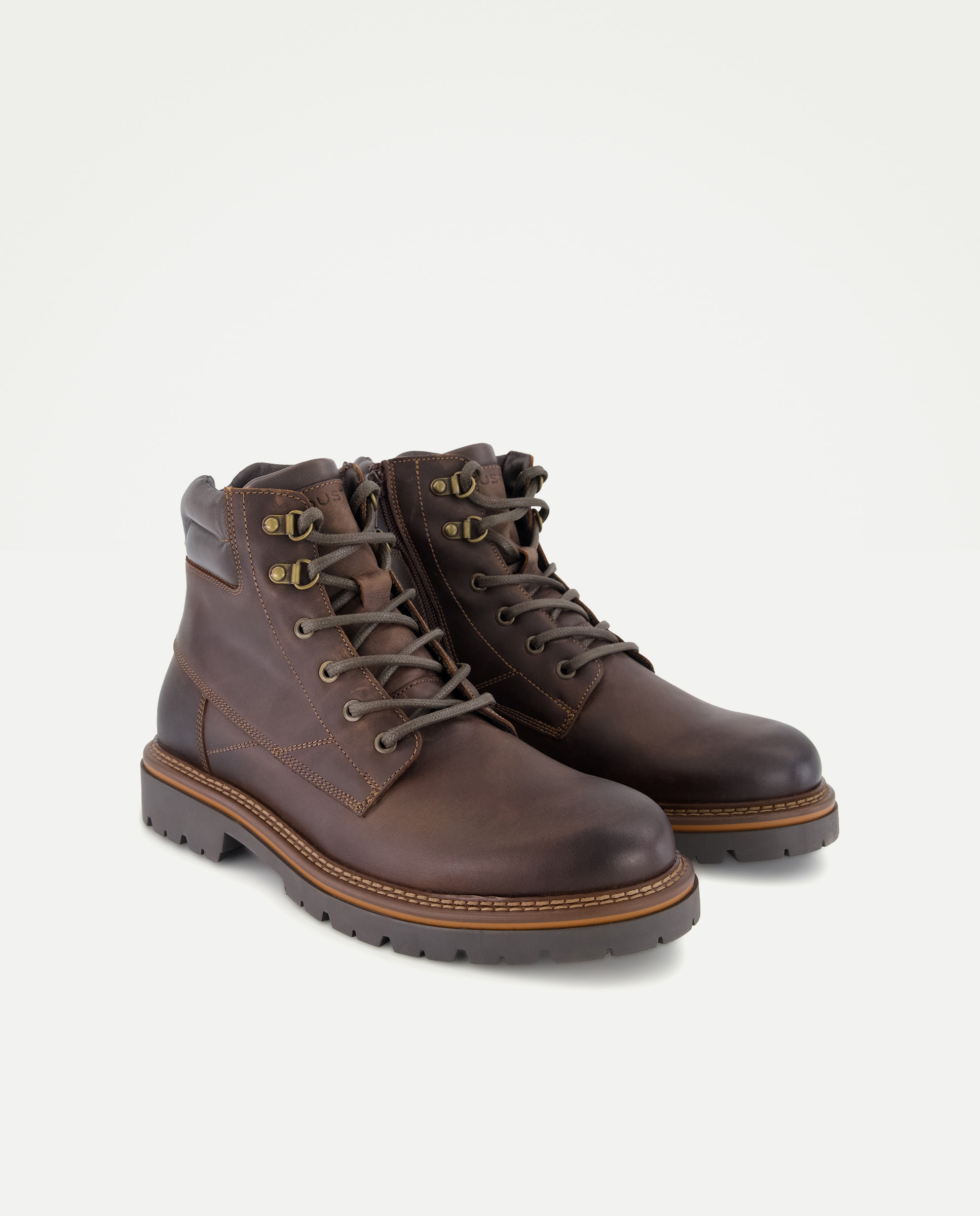 Botas de hombre realizdas en piel - Dustin - Marrón chocolate Marrón chocolate-2