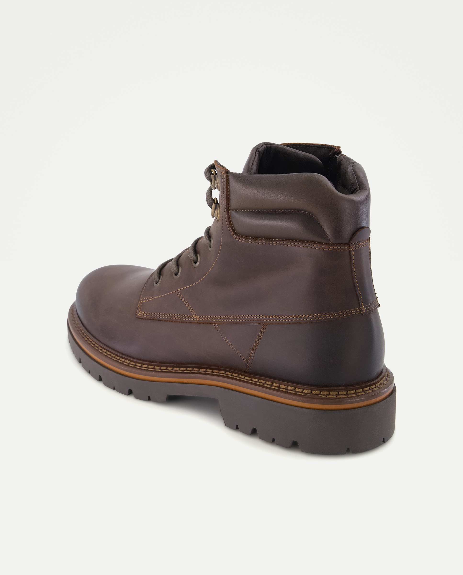 Botas de hombre realizdas en piel - Dustin - Marrón chocolate Marrón chocolate-3