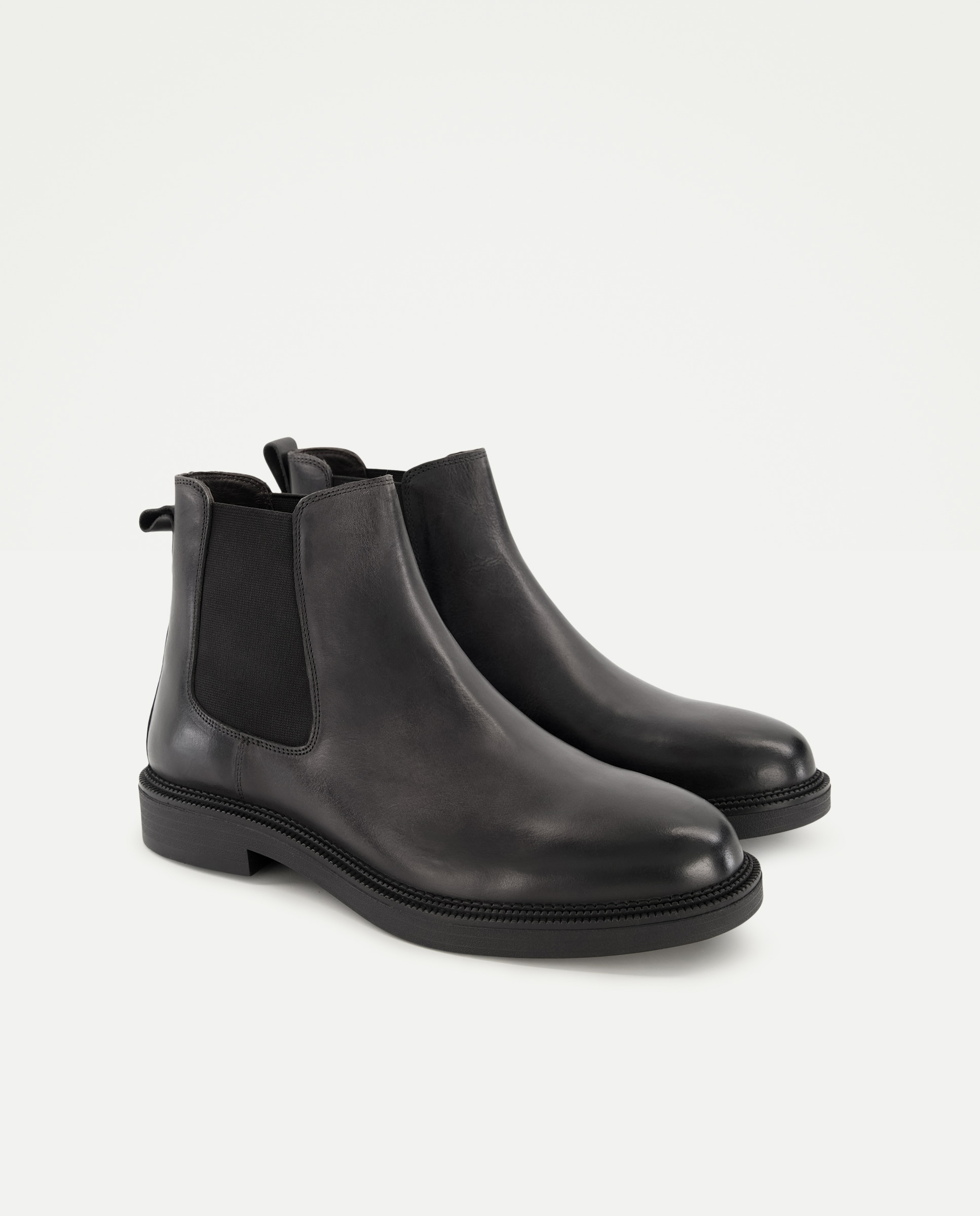 Botas chelsea de hombre en piel lisa - Dustin - Negro Negro-2