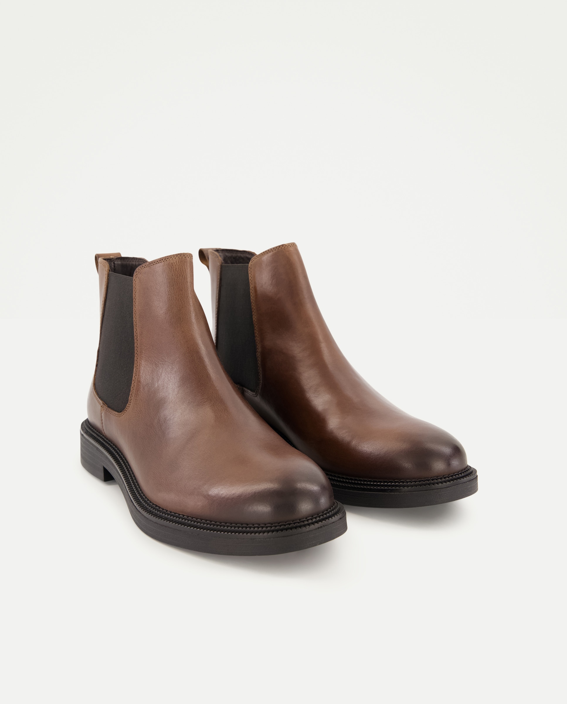 Botas chelsea de hombre en piel lisa - Dustin - Tostado Tostado-2