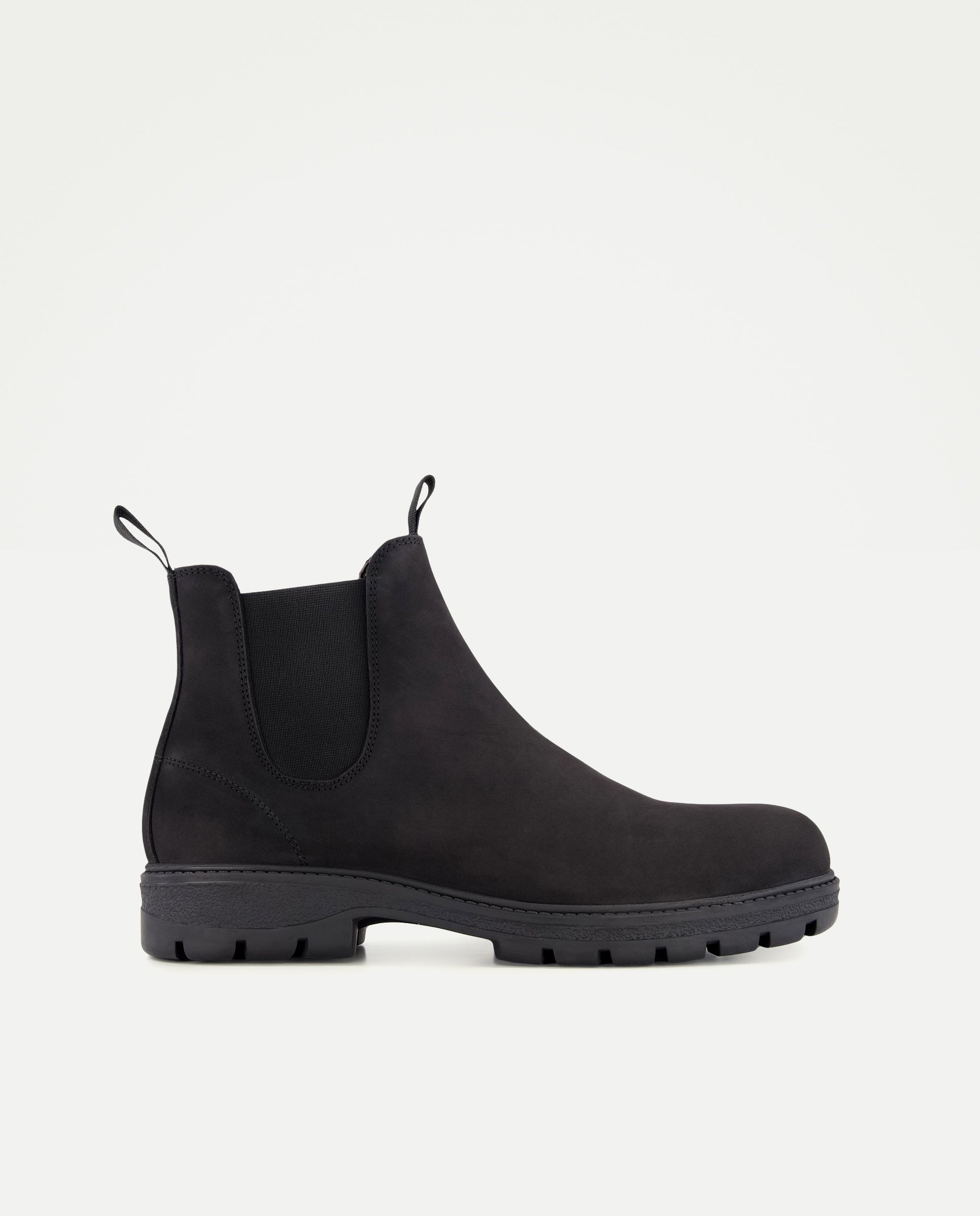 Imagen 0 de Botas chelsea de hombre en piel nobuck Negro