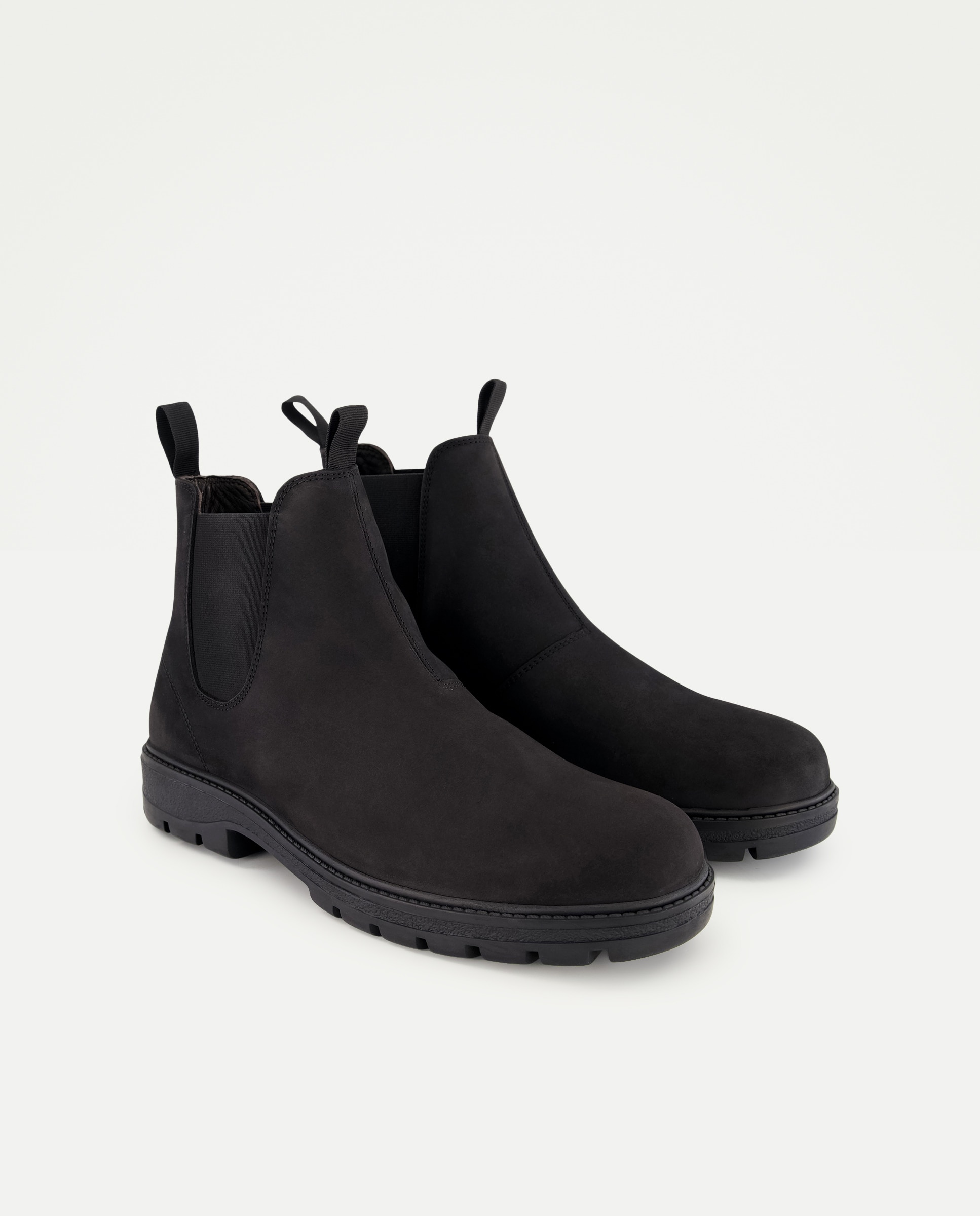 Botas chelsea de hombre en piel nobuck - Dustin - Negro Negro-2