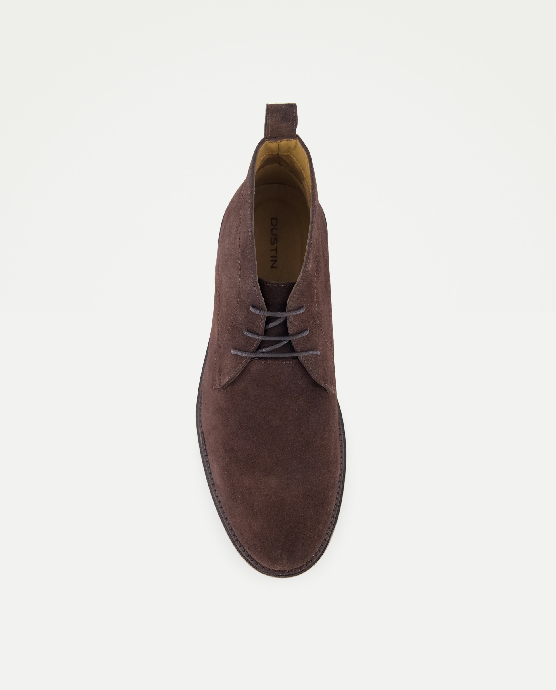 Bota de hombre con cordones y serraje - Dustin - Marrón Marrón-4