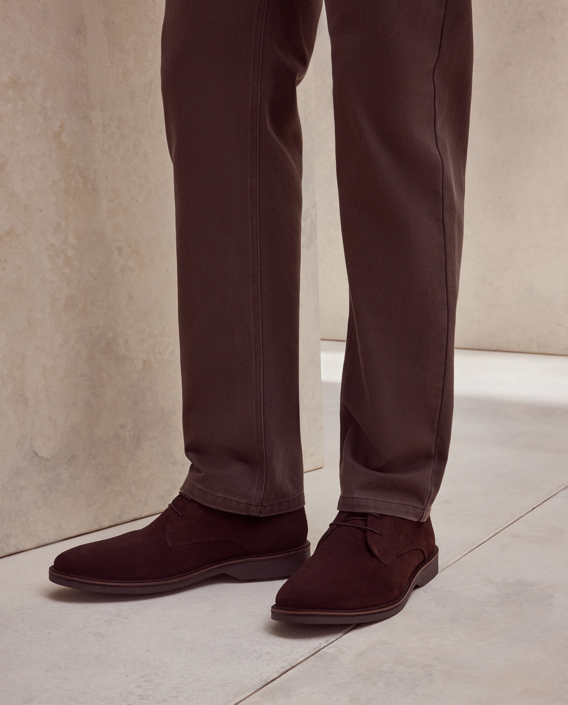 Bota de hombre con cordones y serraje - Dustin - Marrón Marrón-6