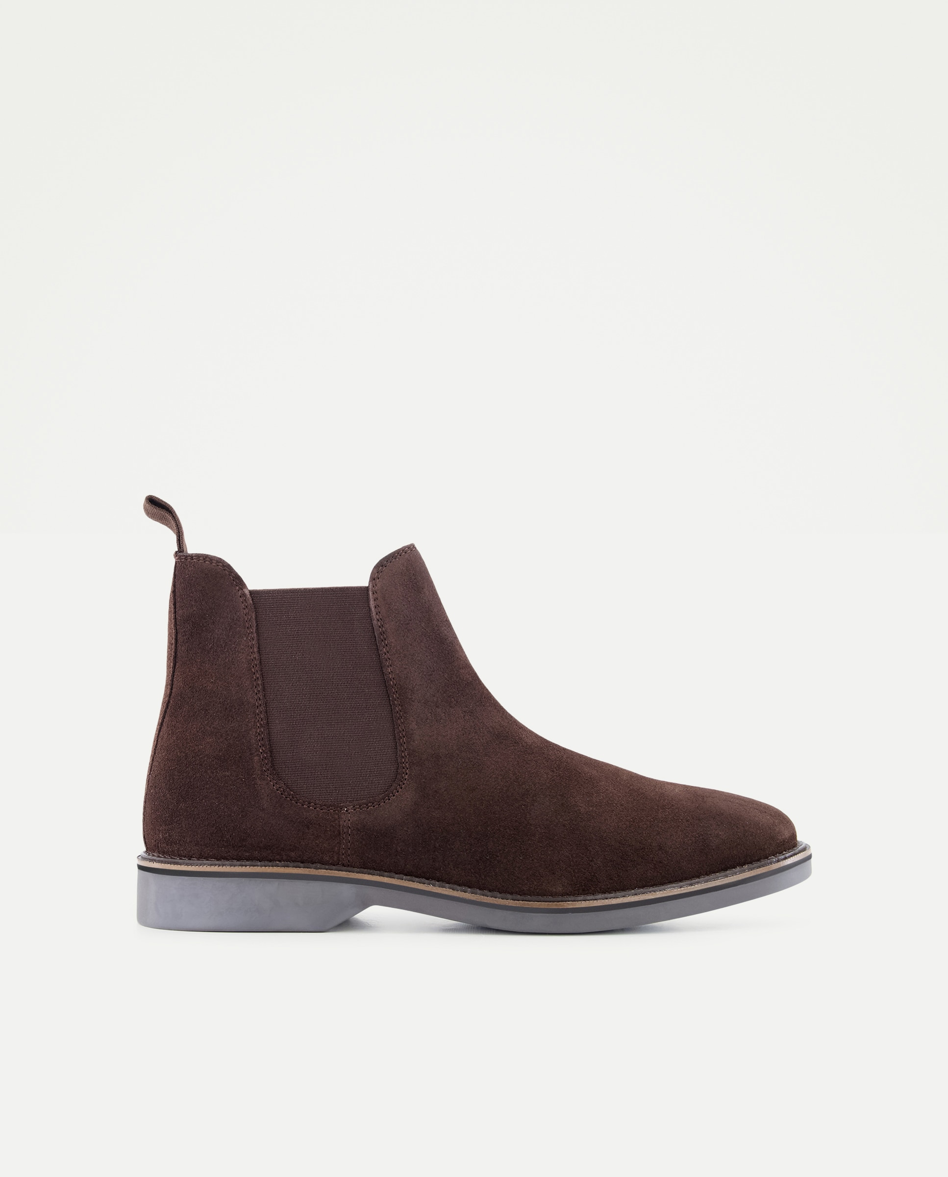 Botas chelsea de hombre en serraje - Dustin - Marrón Marrón-1