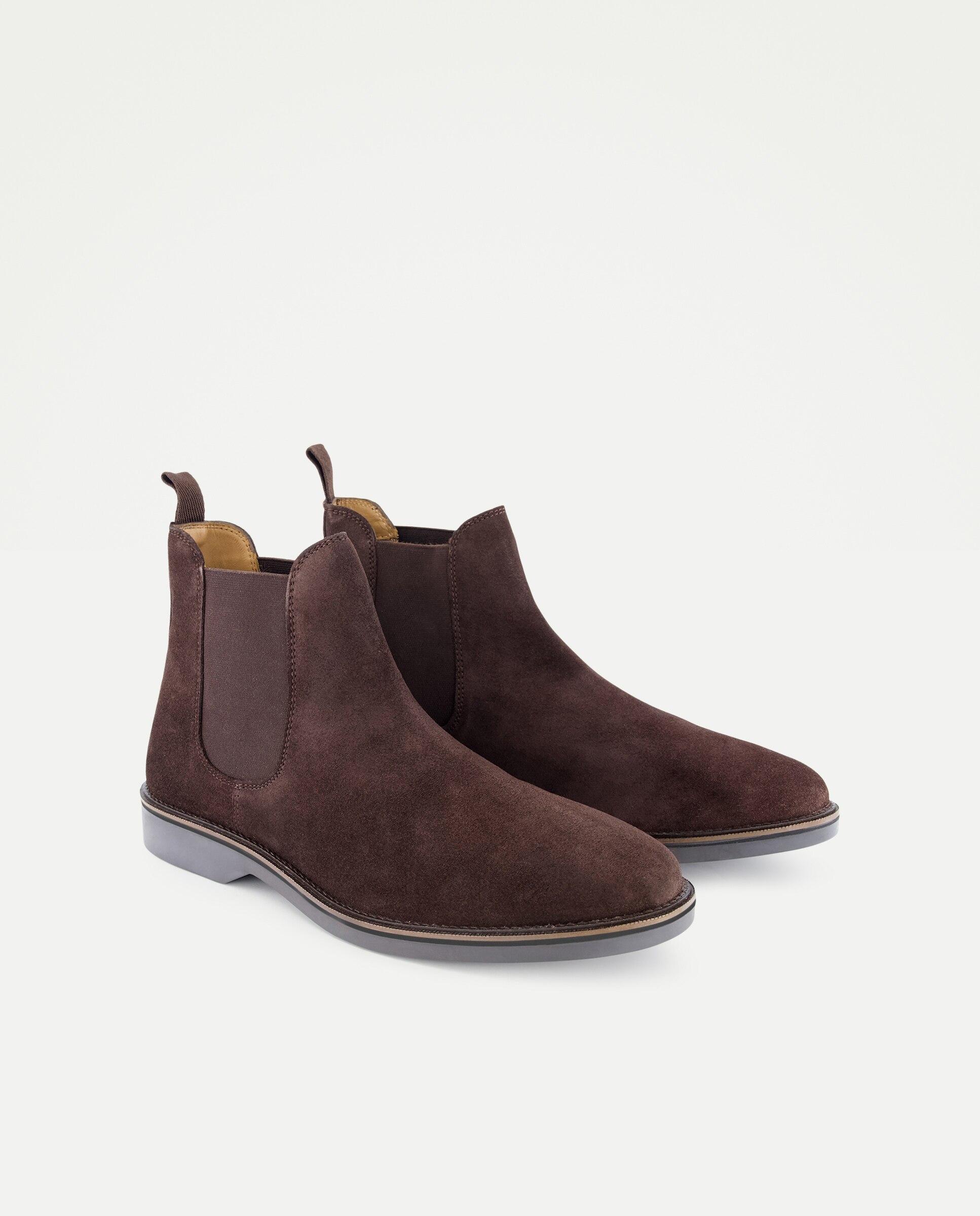 Botas chelsea de hombre en serraje - Dustin - Marrón Marrón-2