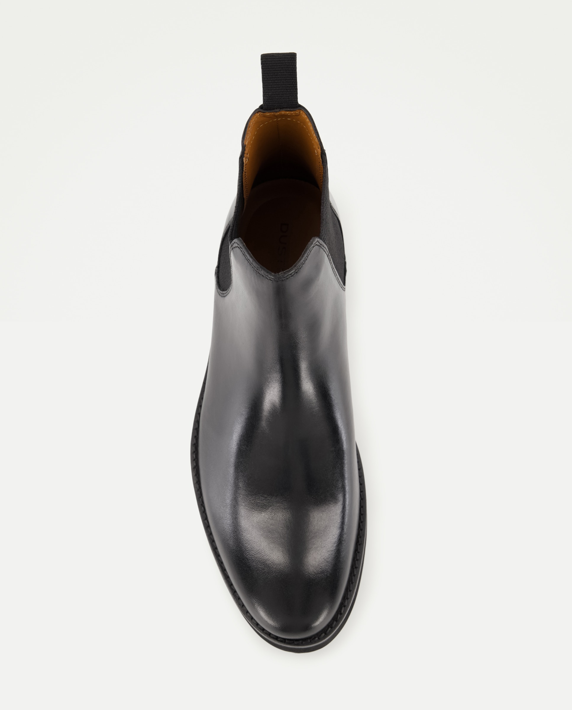 Botas Chelsea em Pele Lisa Preto-4