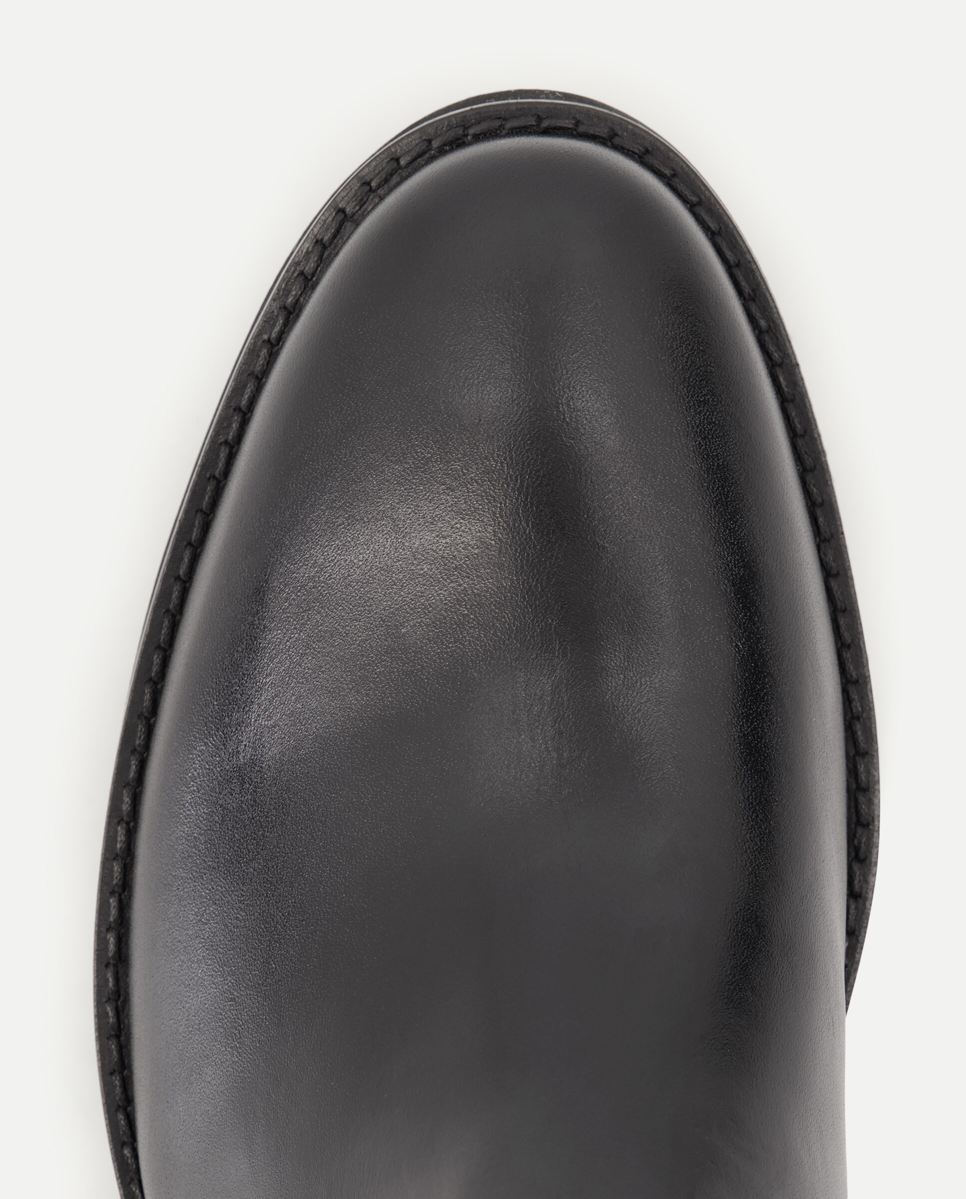Botas Chelsea em Pele Lisa Preto-5