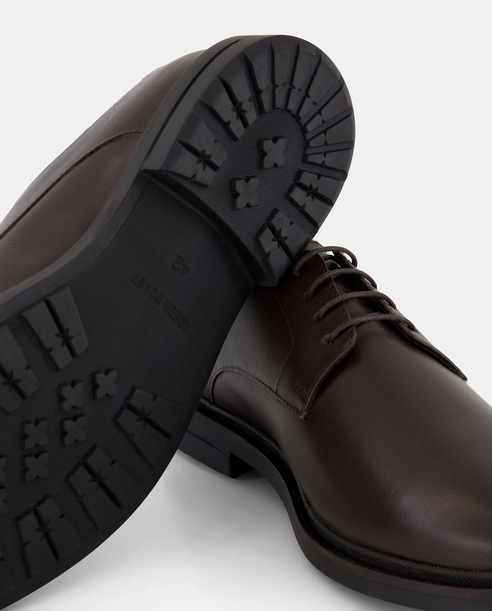 Sapatos em Pele Castanho-5